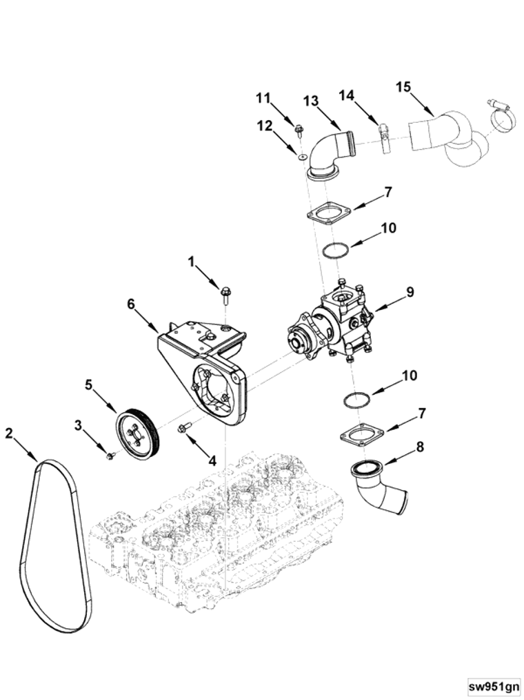 Water Pump | Cummins 3974456 | Raw Water Pump-minor Kit