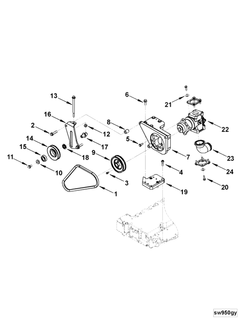 Water Pump | Cummins 3974457 | Raw Water Pump-intermediate Kit