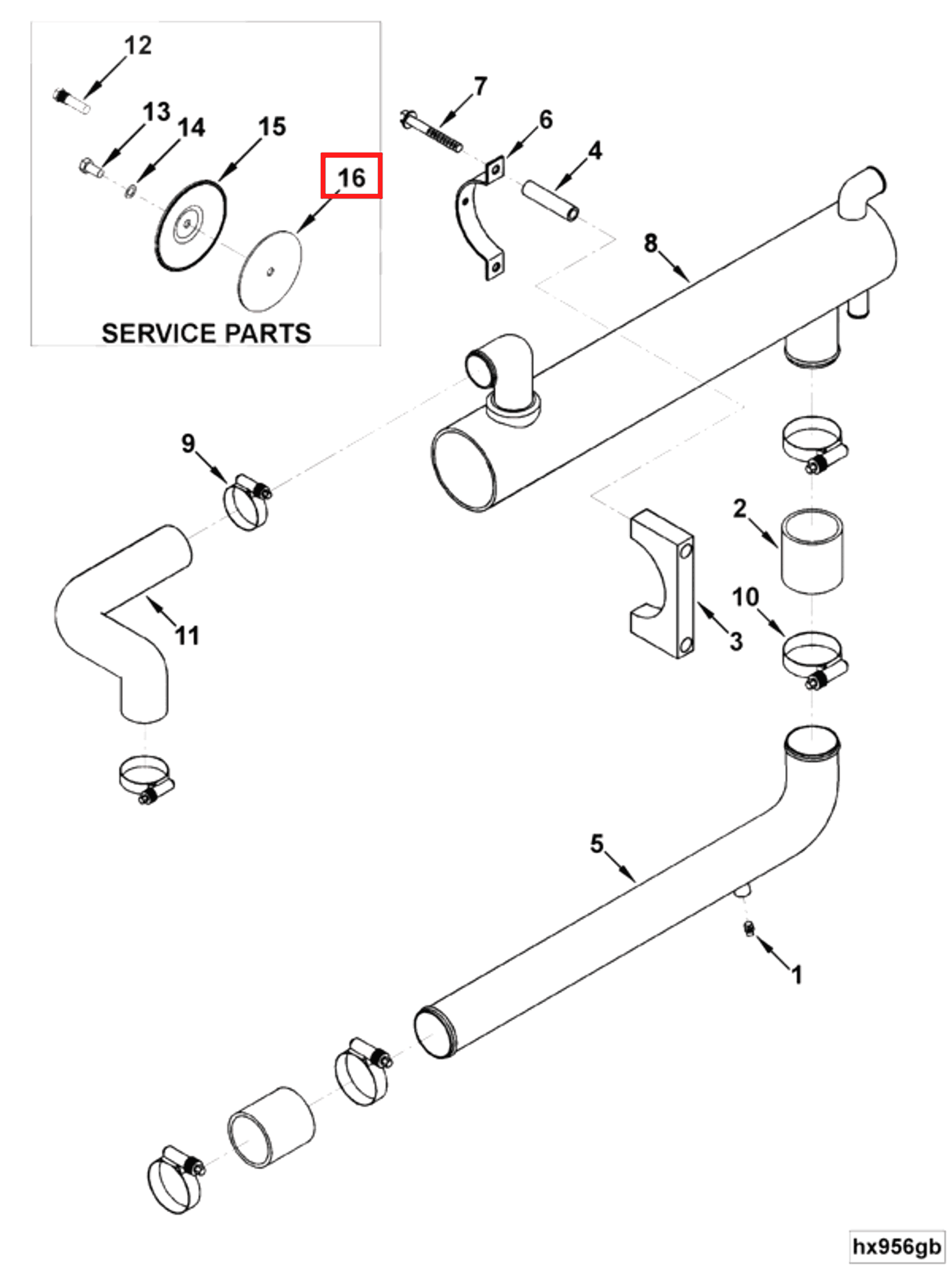 Heat Exchanger | Cummins 3975189 | Heat Exchanger Cover