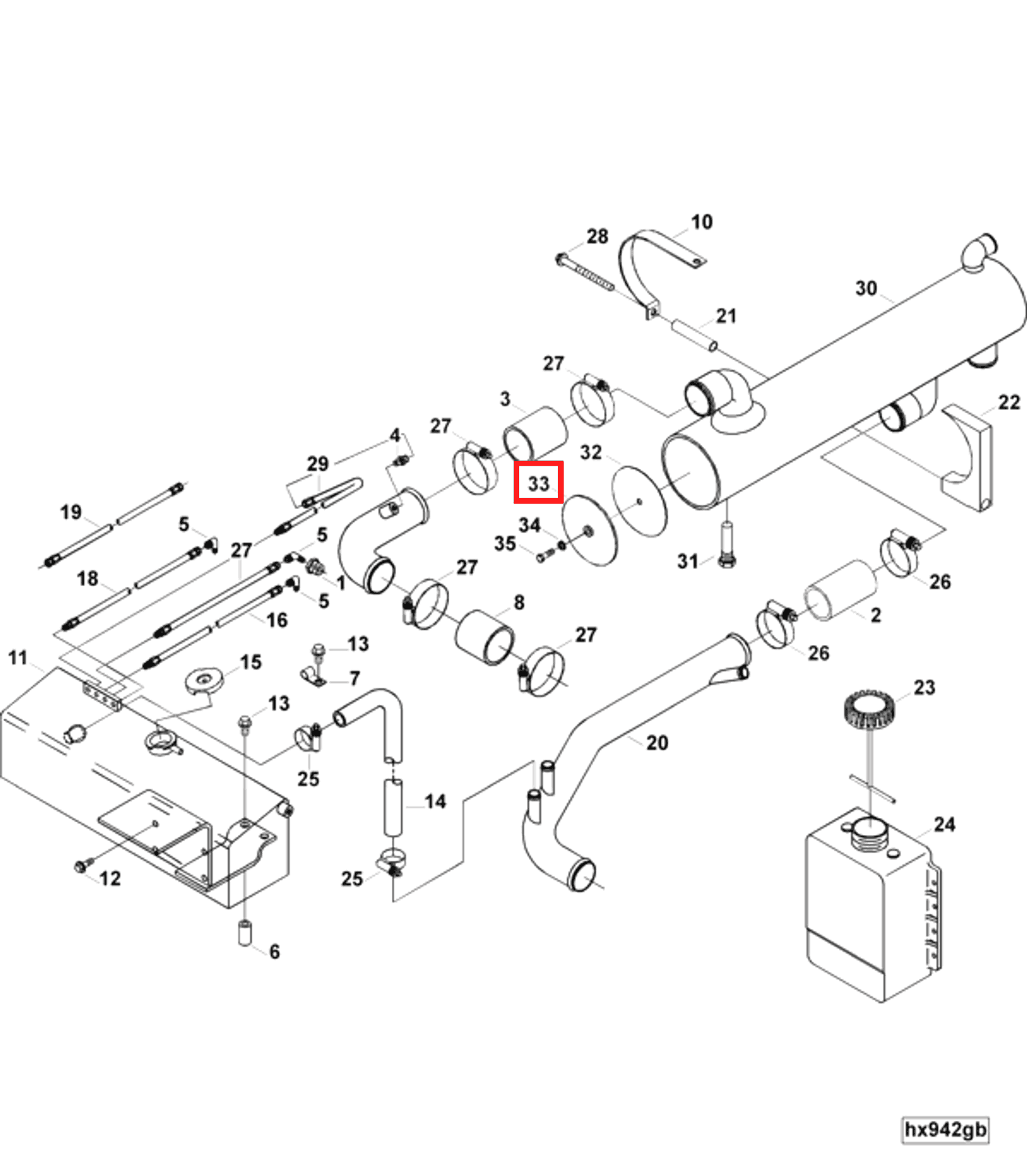 Heat Exchanger | Cummins 3975190 | Heat Exchanger Cover