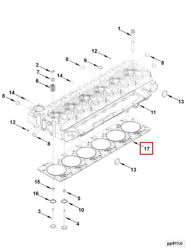 Cylinder Head | Cummins 3977063 | Cylinder Head Gasket
