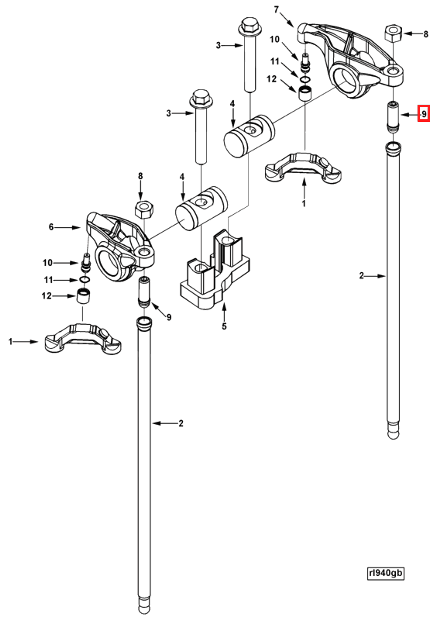 Rocker | Cummins 3991067 | Rocker Lever Adjusting Screw