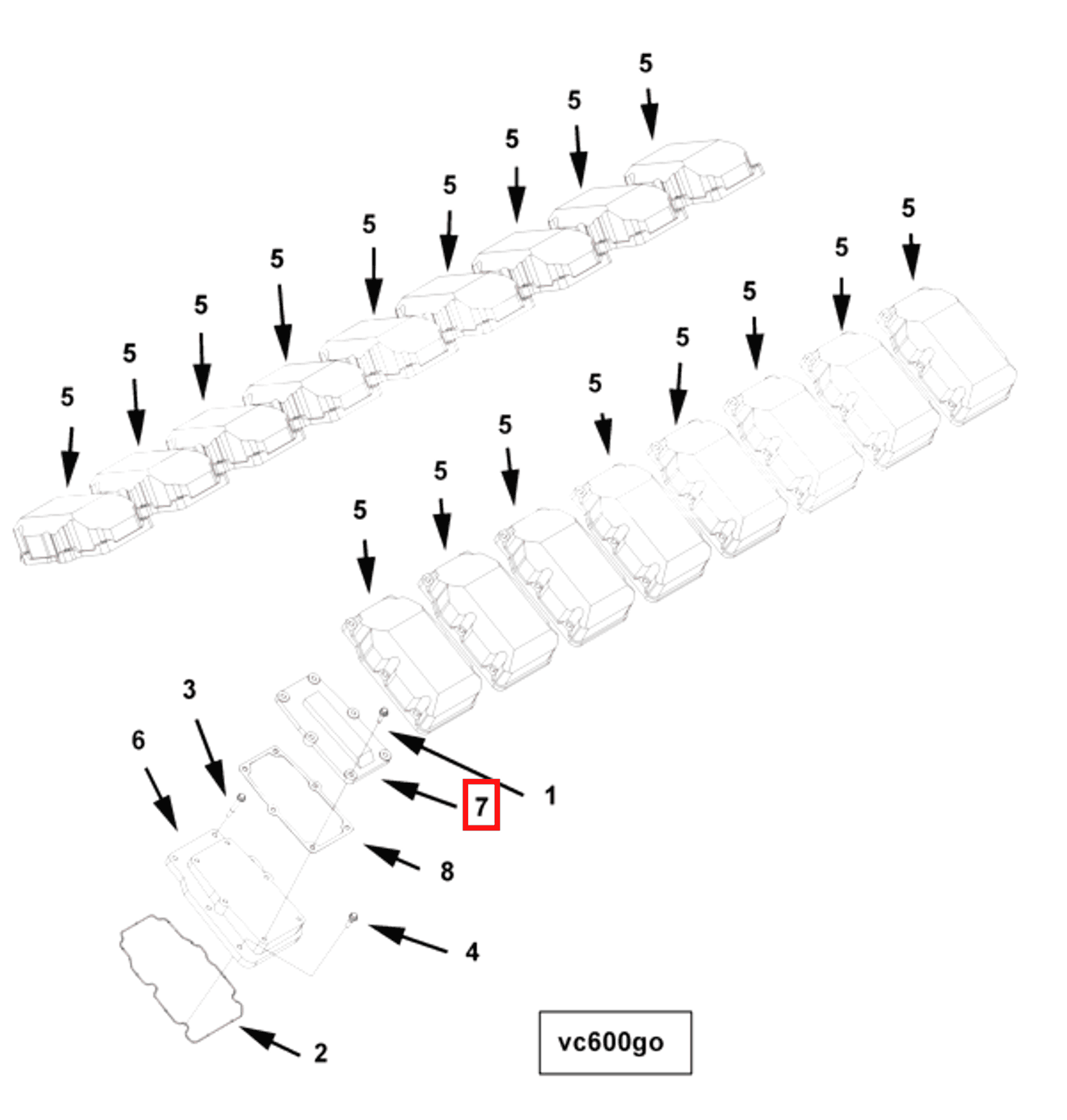 Rocker | Cummins 4007837 | Rocker Lever Cover