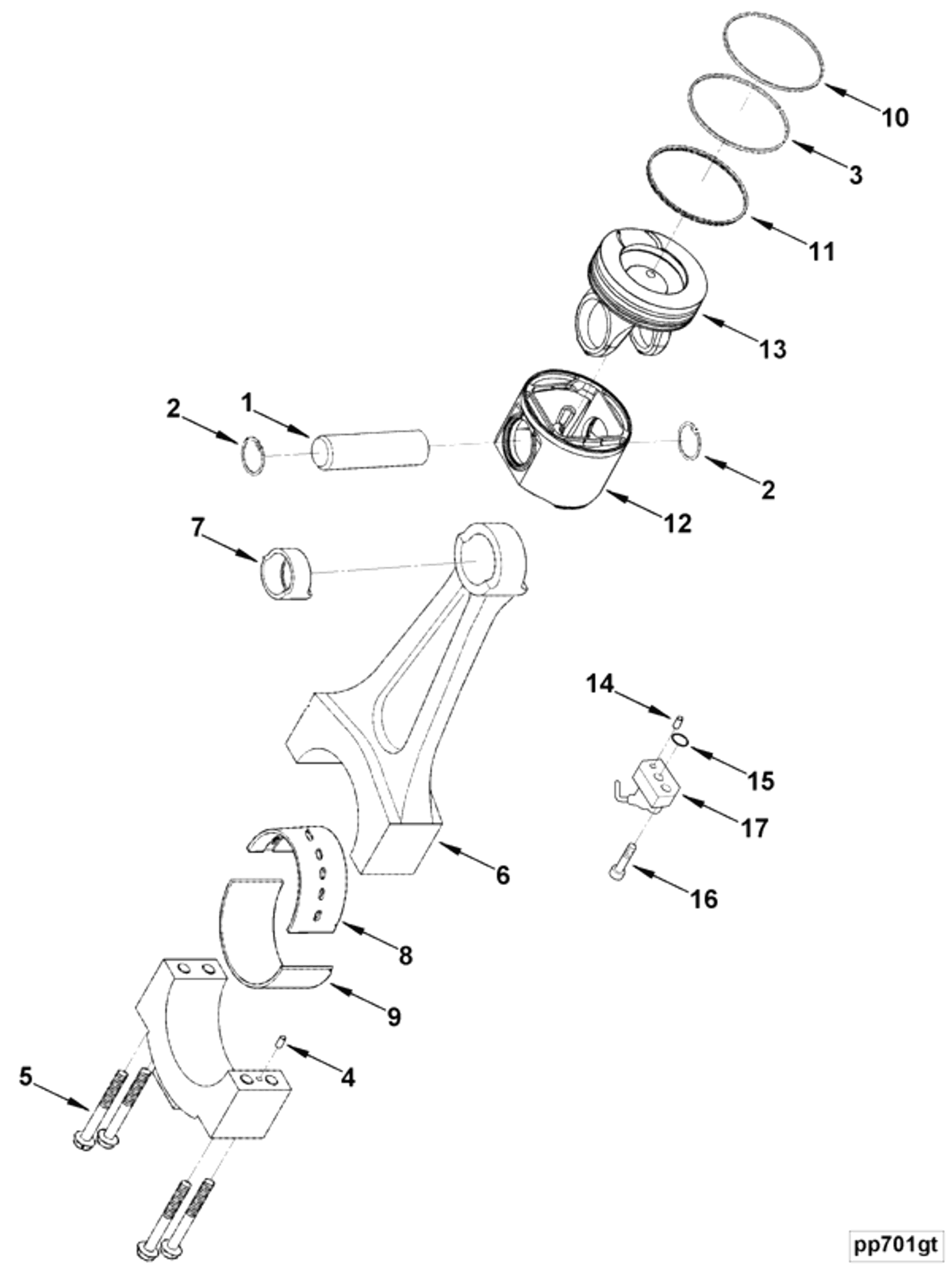 Piston | Cummins 4011504 | Piston Ring Set