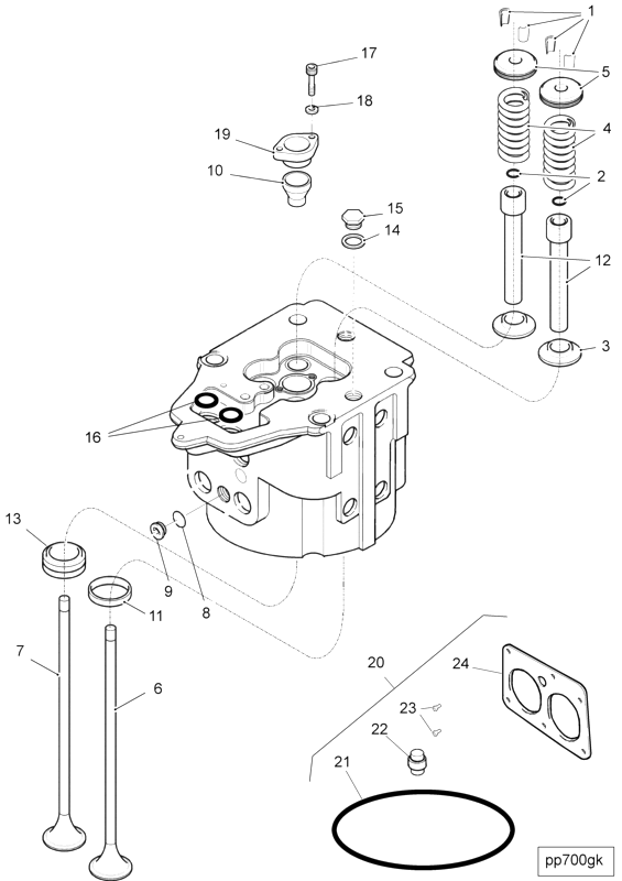 Cylinder Head | Cummins 4011594 | Cylinder Head Rebuild Kit