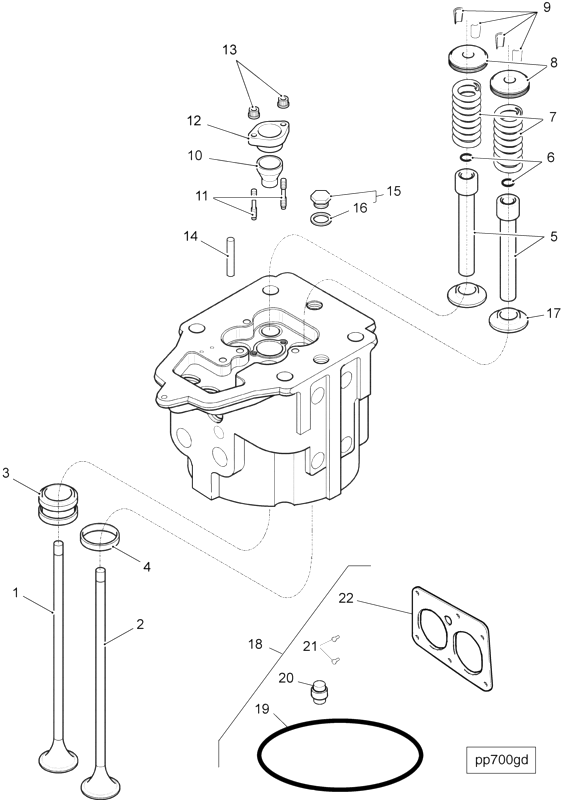 Cylinder Head | Cummins 4011614 | Cylinder Head Rebuild Kit