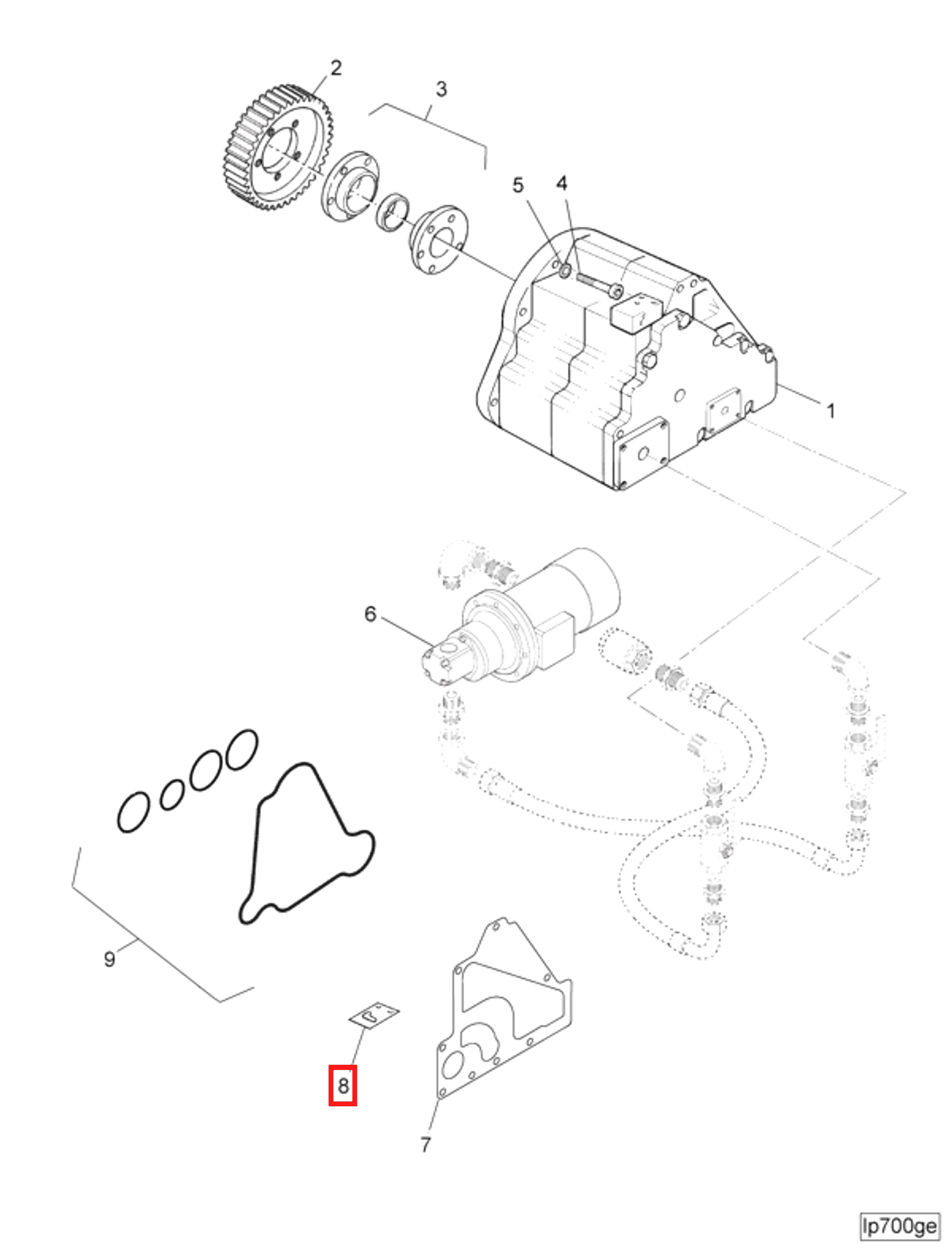 Gasket | Cummins 4011737 | Lubricating Oil Pump Gasket