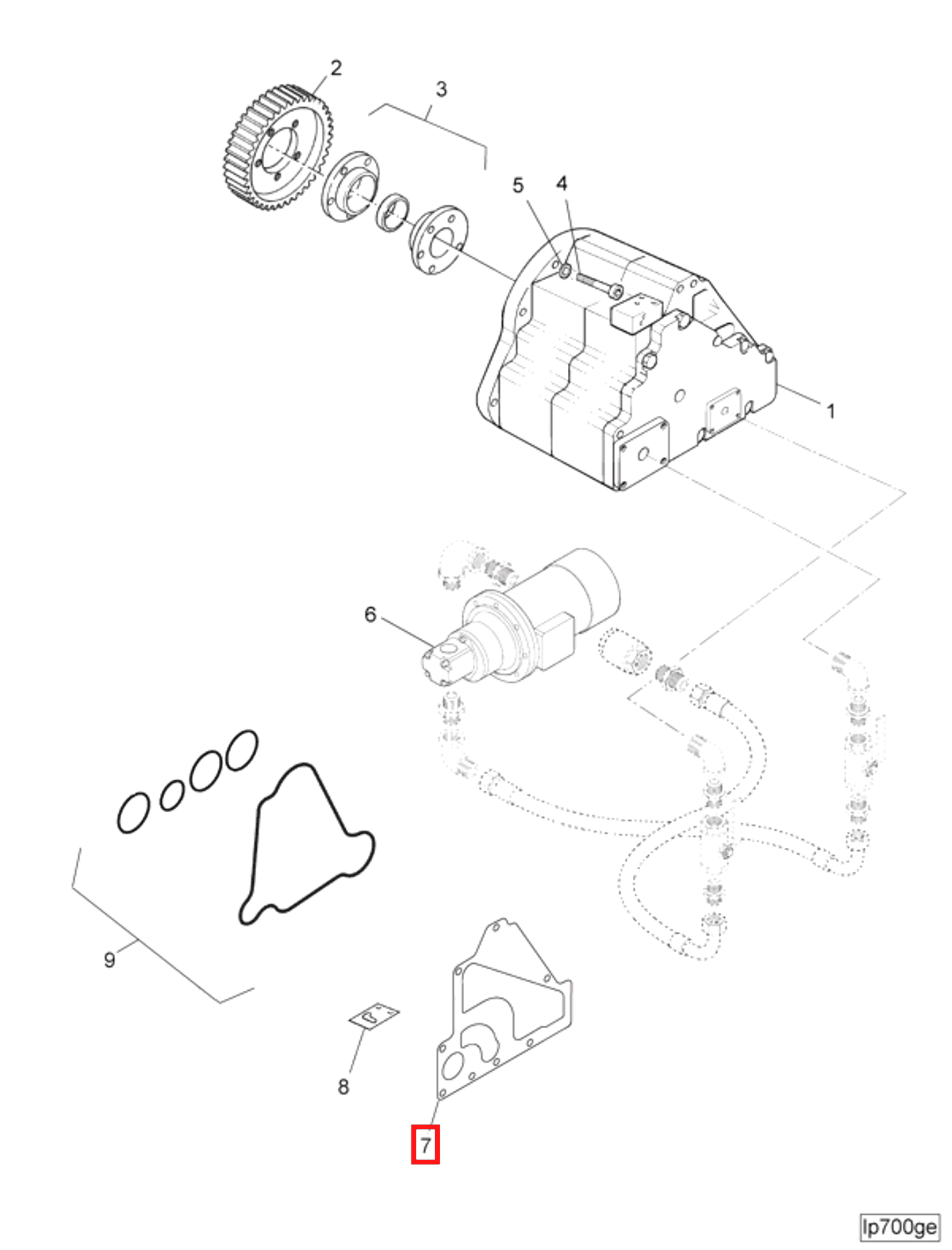 Gasket | Cummins 4011748 | Lubricating Oil Pump Gasket