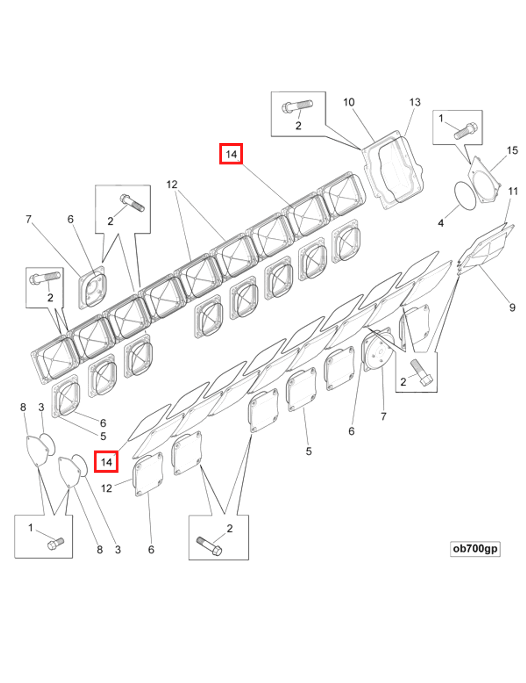 Gasket | Cummins 4012582 | Cover Plate Gasket