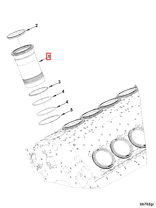 Cylinder liner | Cummins 4013965