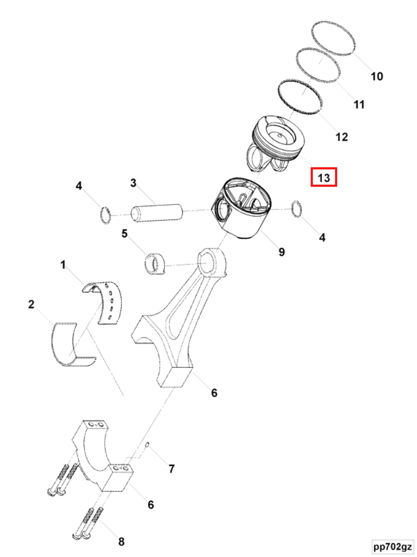 Piston | Cummins 4015002 | Piston Top