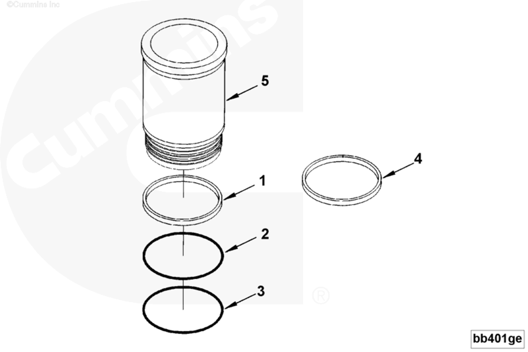 Liner | Cummins 4024773 | Liner Kit