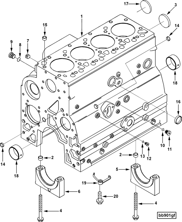 Cylinder Blok | Cummins 4025086 | Cylinder Block Hardware Kit