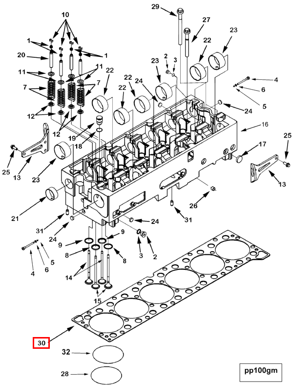 Cylinder Head | Cummins 4059190 | Cylinder Head Gasket