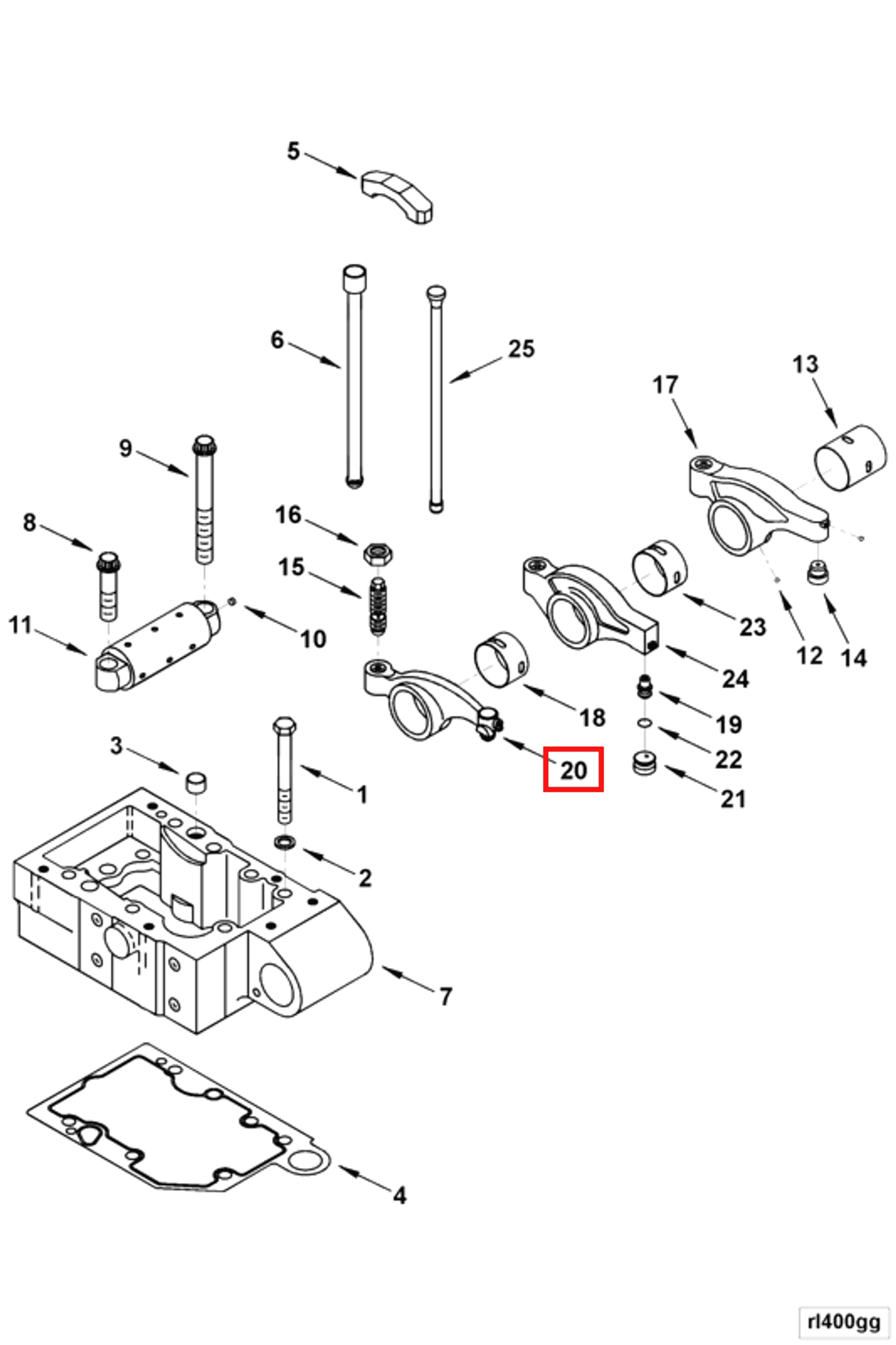 Rocker | Cummins 4065632 | Rocker Lever