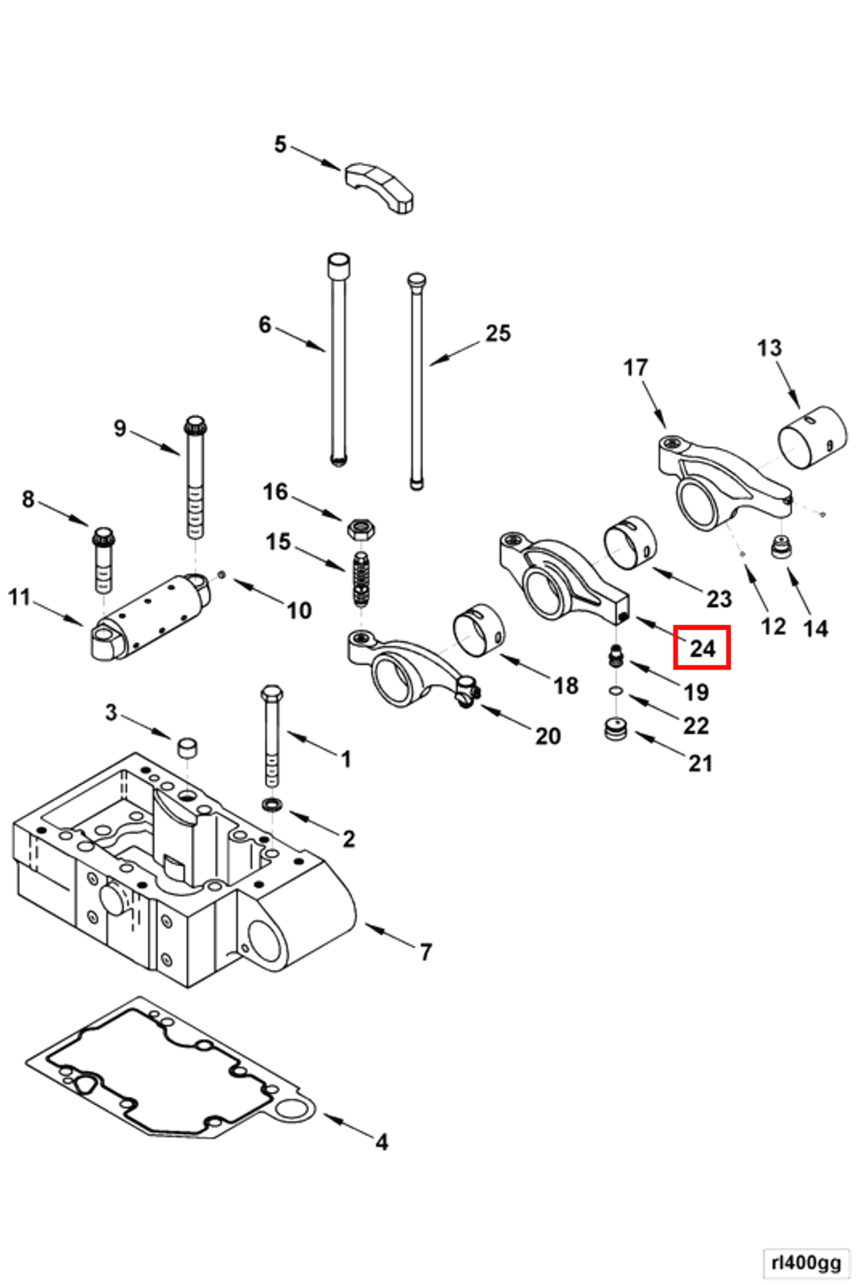 Rocker | Cummins 4065635 | Rocker Lever