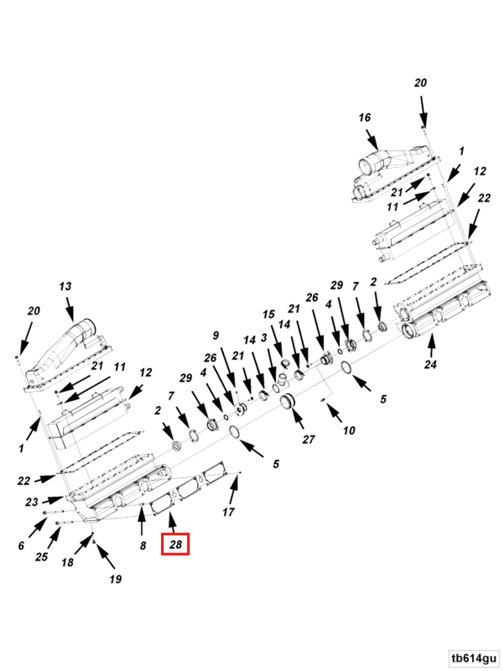 Gasket | Cummins 4066037 | Intake Manifold Gasket