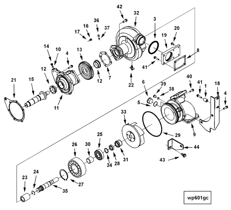 Water Pump | Cummins 4066277 | Water Pump Support