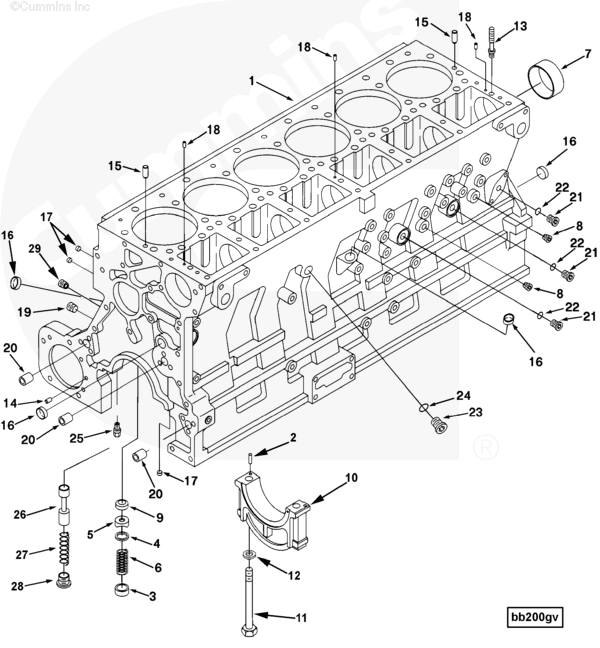 Cylinder Blok | Cummins 4070793