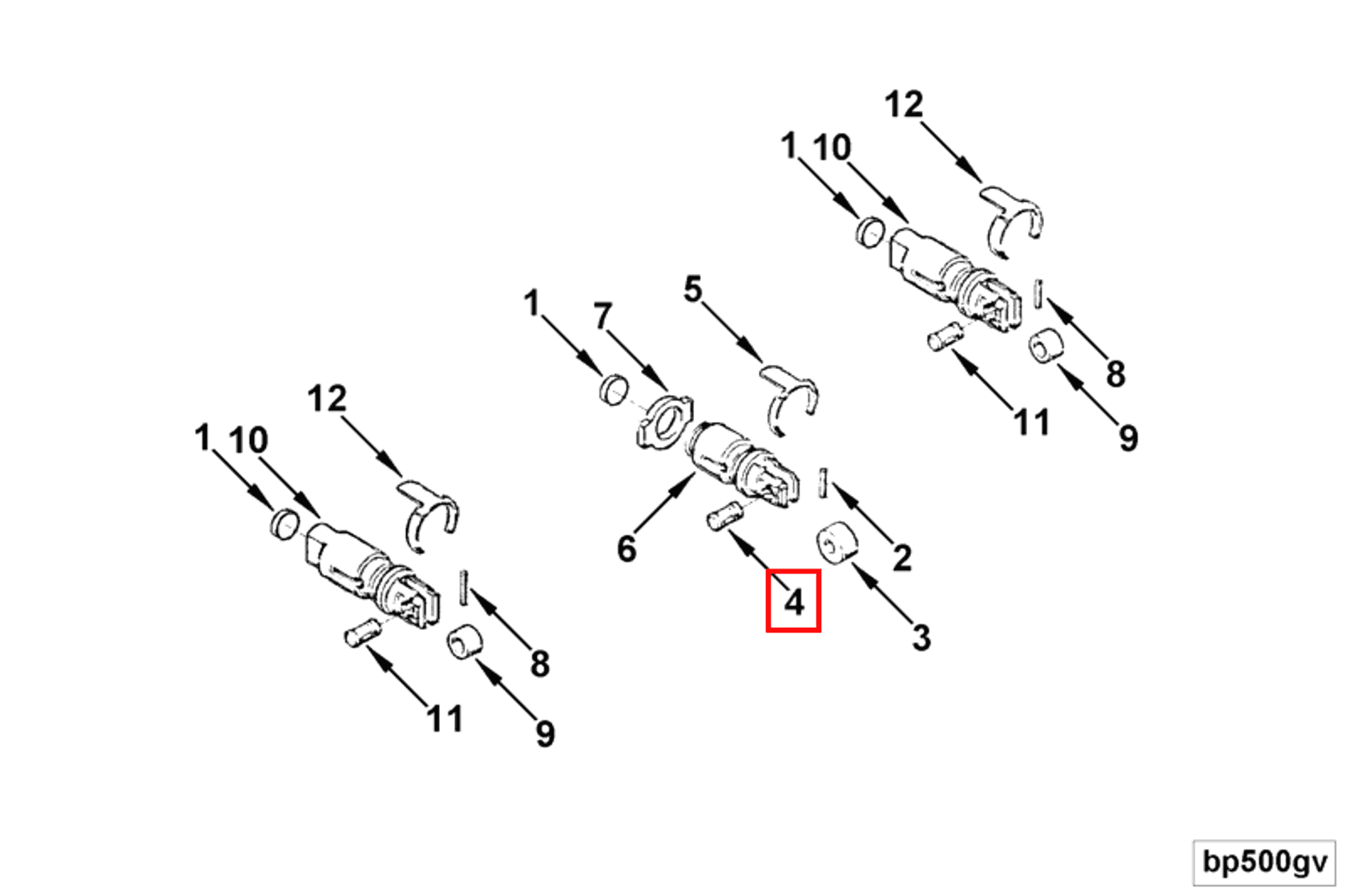 Tappet | Cummins 4071444 | Tappet Roller Pin