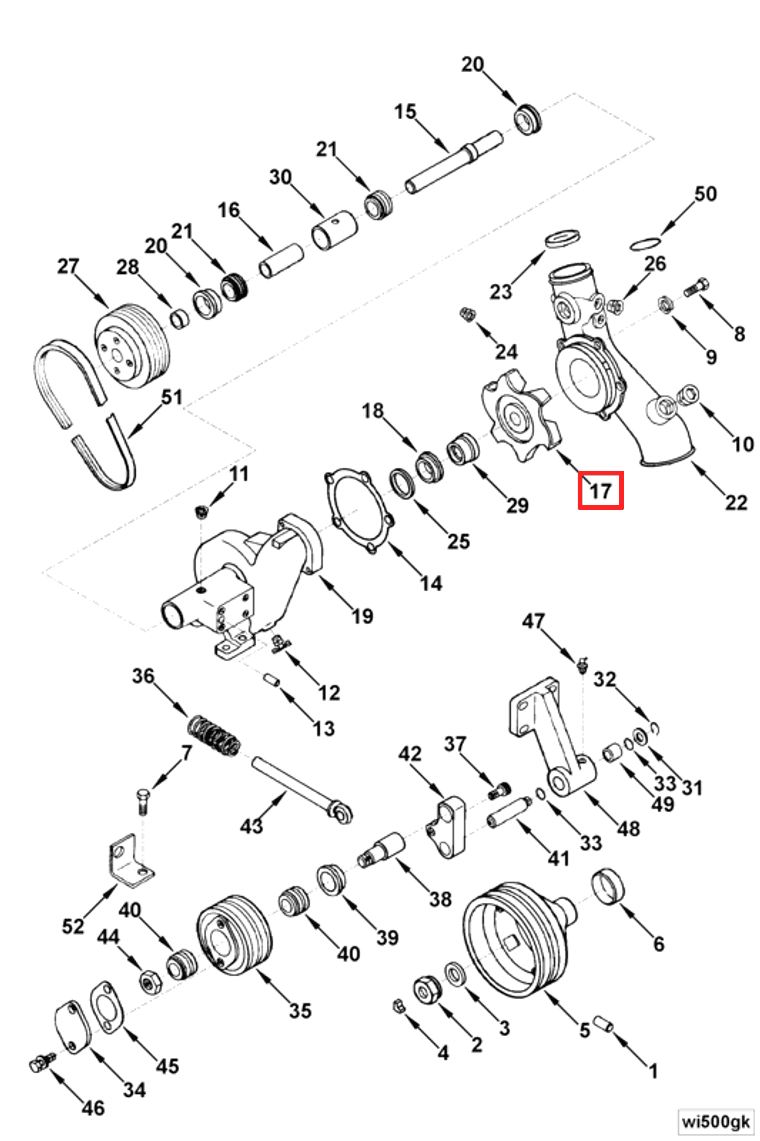 Water Pump | Cummins 4072613 | Water Pump Impeller