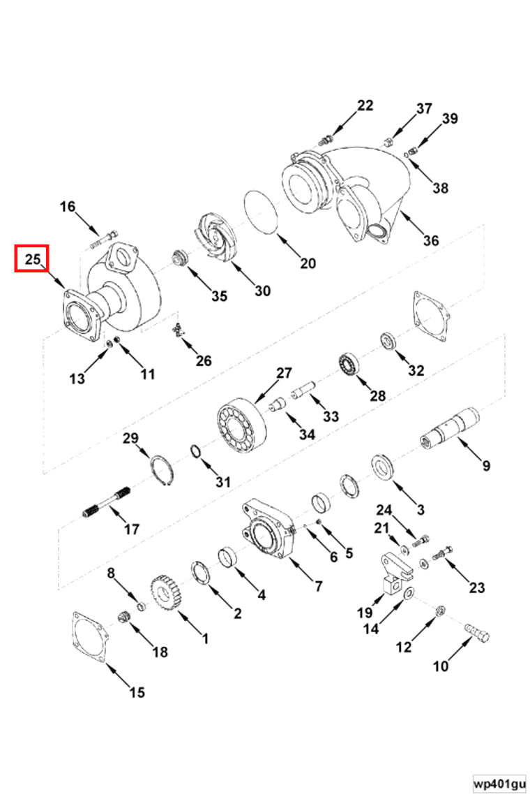 Water Pump | Cummins 4081087 | Water Pump Body