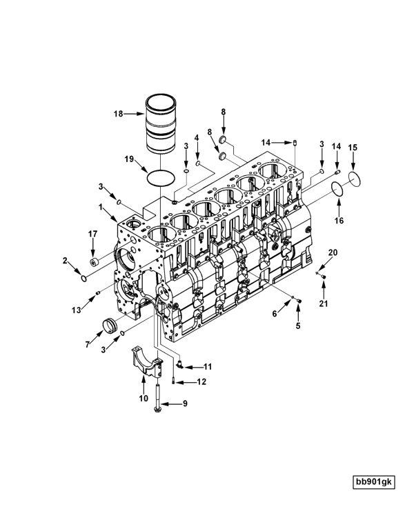 Cylinder Blok | Cummins 4089702 | Cylinder Block Kit