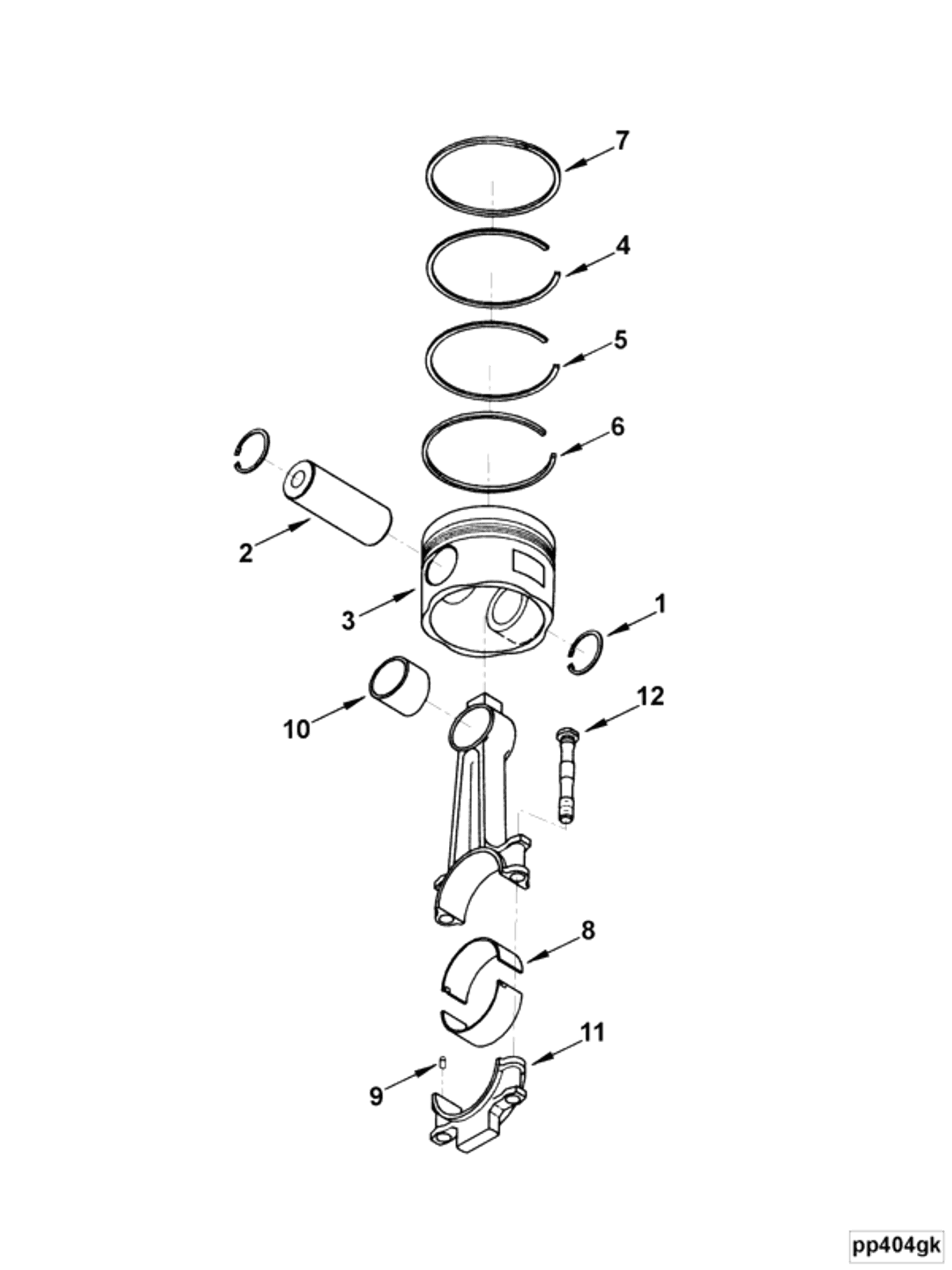 Piston | Cummins 4089811 | Piston Ring Set