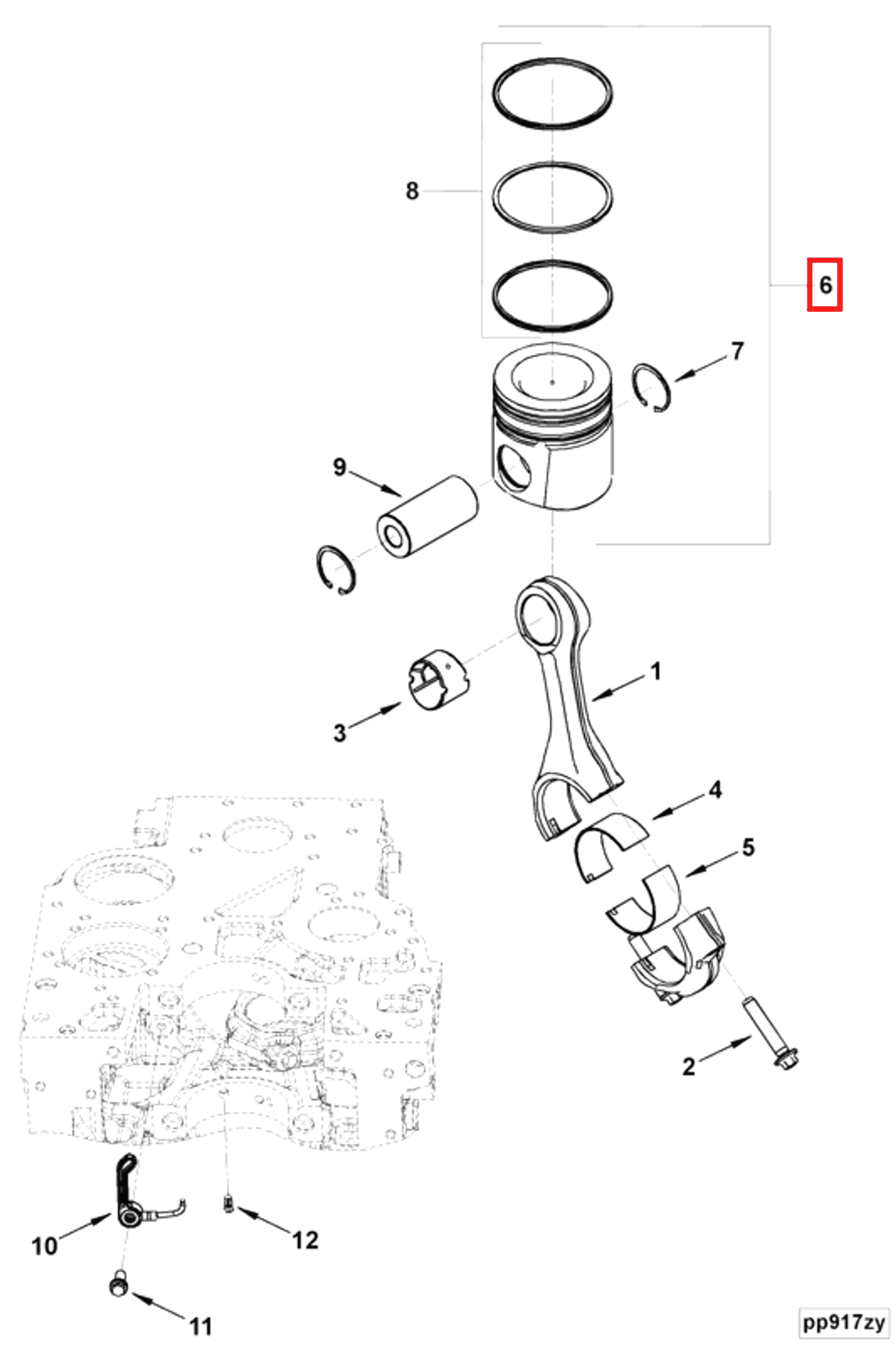 Piston | Cummins 4089977 | Piston Kit