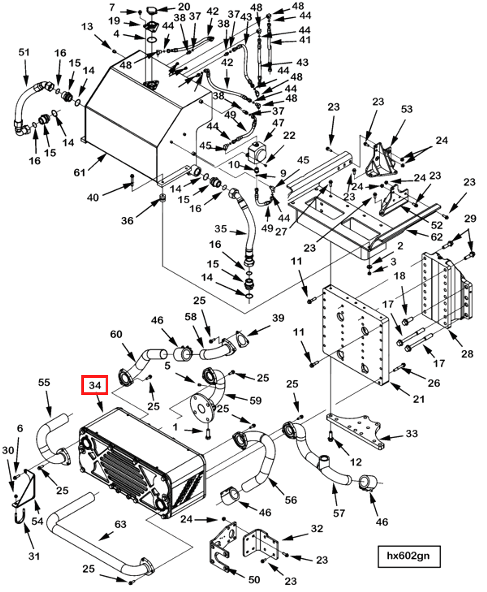 Heat Exchanger | Cummins 4099163 | Heat Exchanger