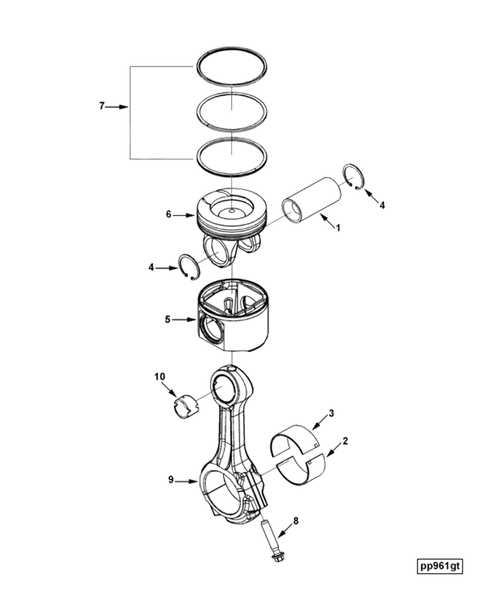 Piston | Cummins 4309525 | Piston Ring Kit