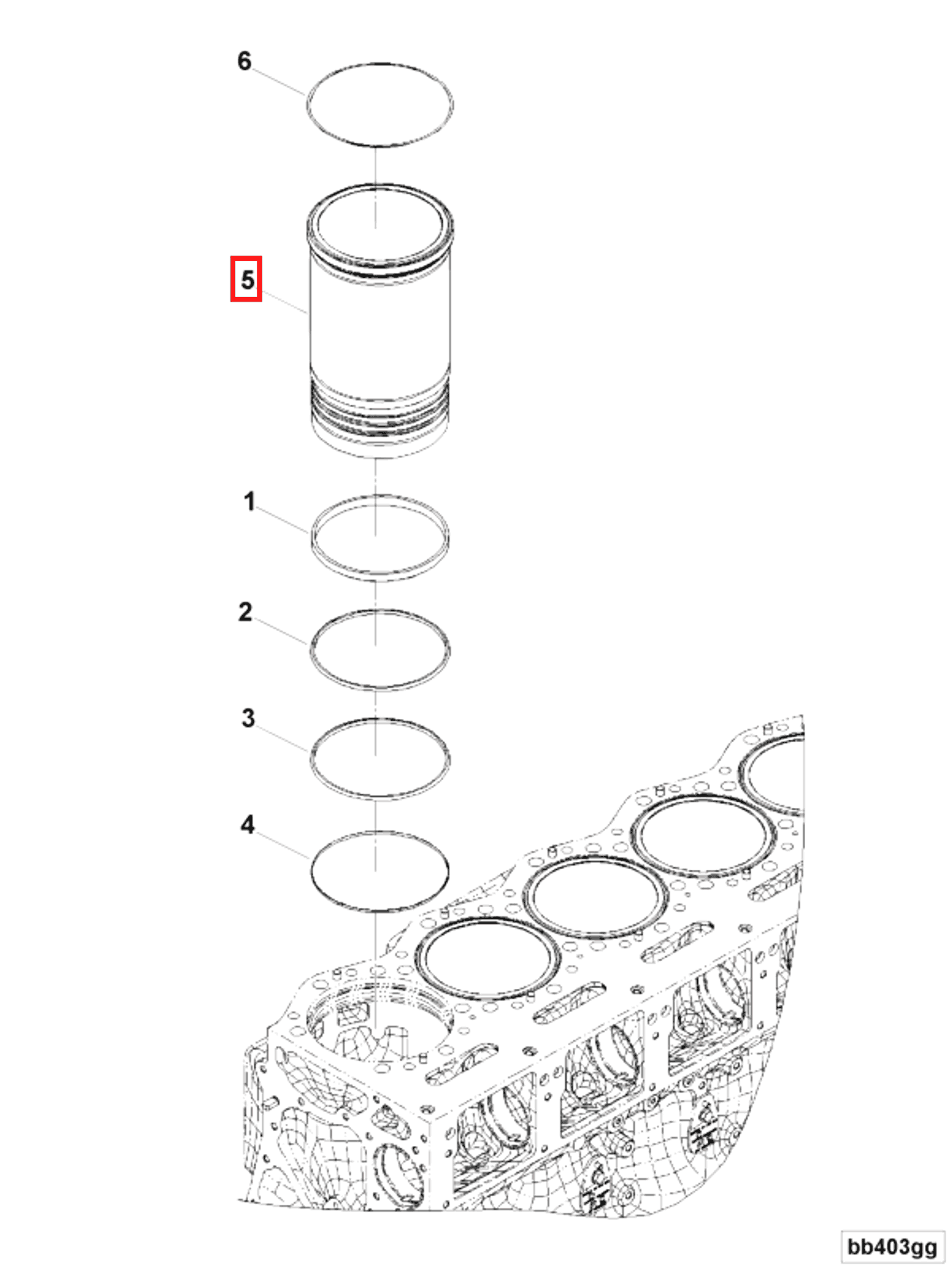 Cylinder liner | Cummins 4333996