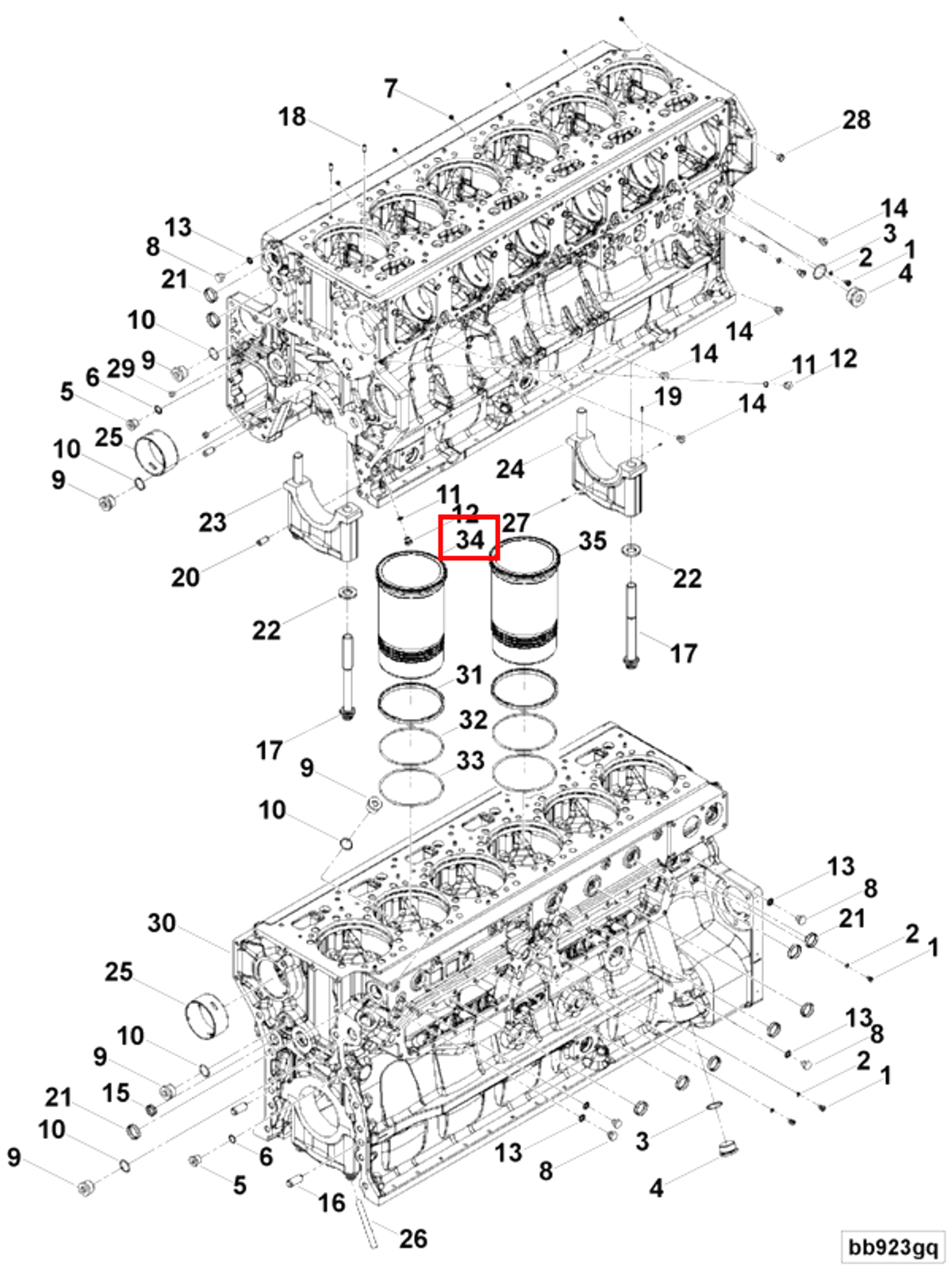 Cylinder liner | Cummins 4344298