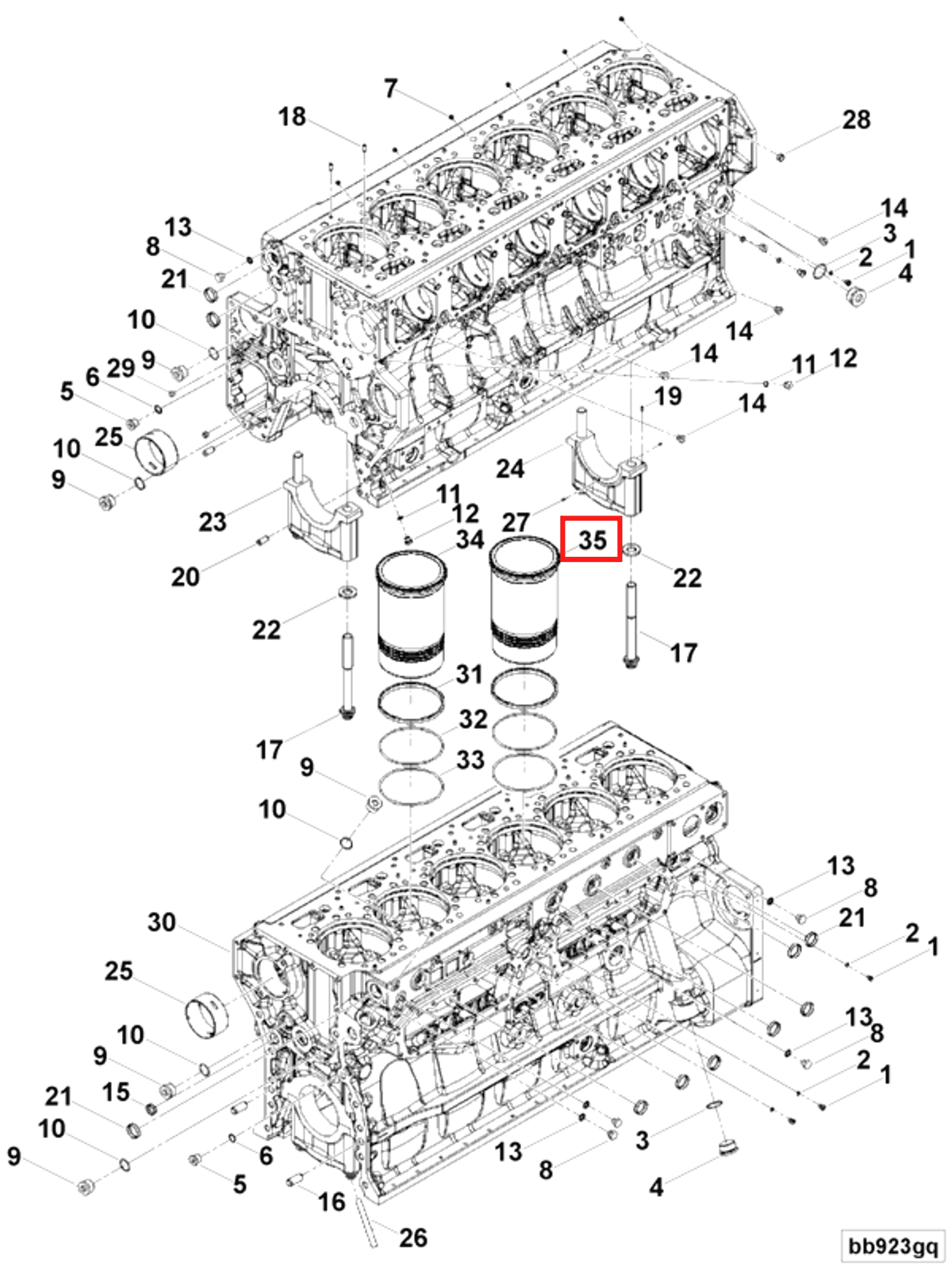 Cylinder liner | Cummins 4344299