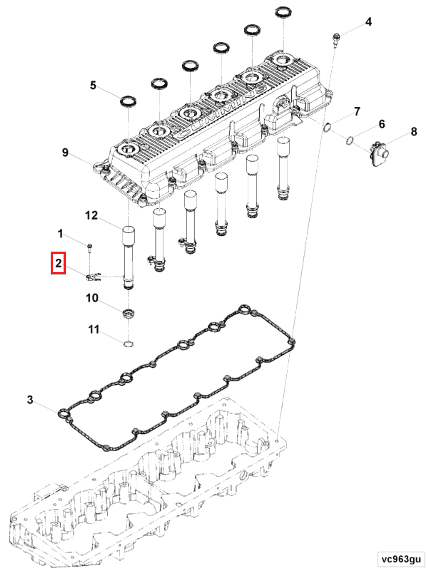 Retainer | Cummins 4352713 | Retaining Clamp