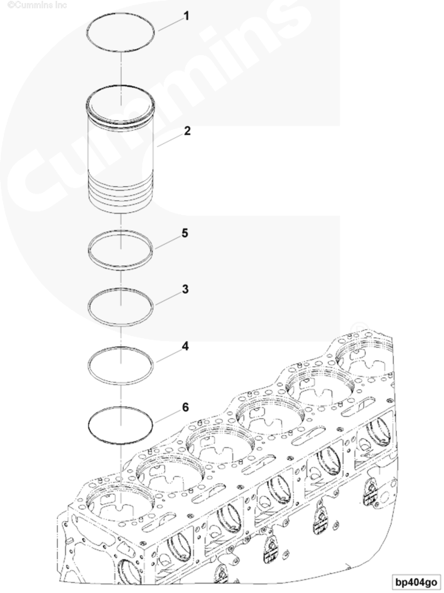 Liner | Cummins 4371770 | Liner Kit