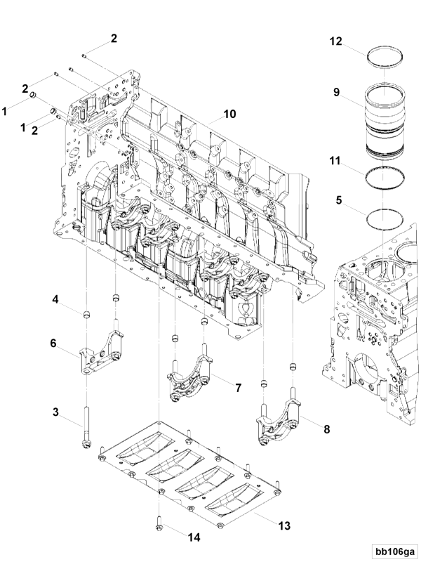 Cylinder Blok | Cummins 4376170 | Cylinder Block Kit