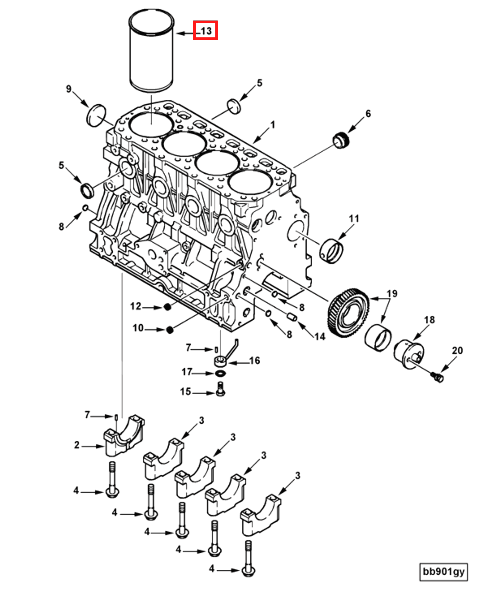 Cylinder liner | Cummins 4900214
