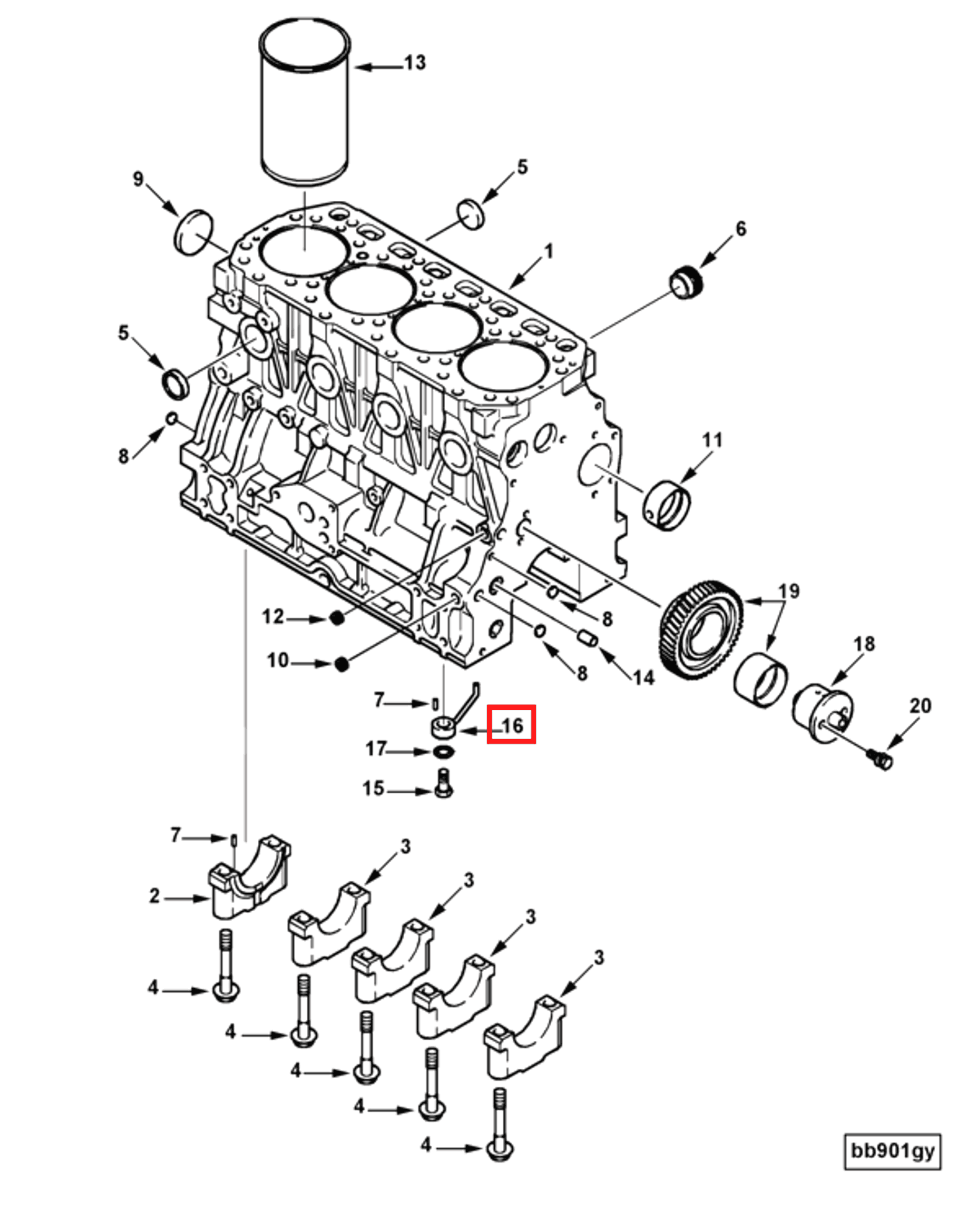 Piston | Cummins 4900217 | Piston Cooling Nozzle