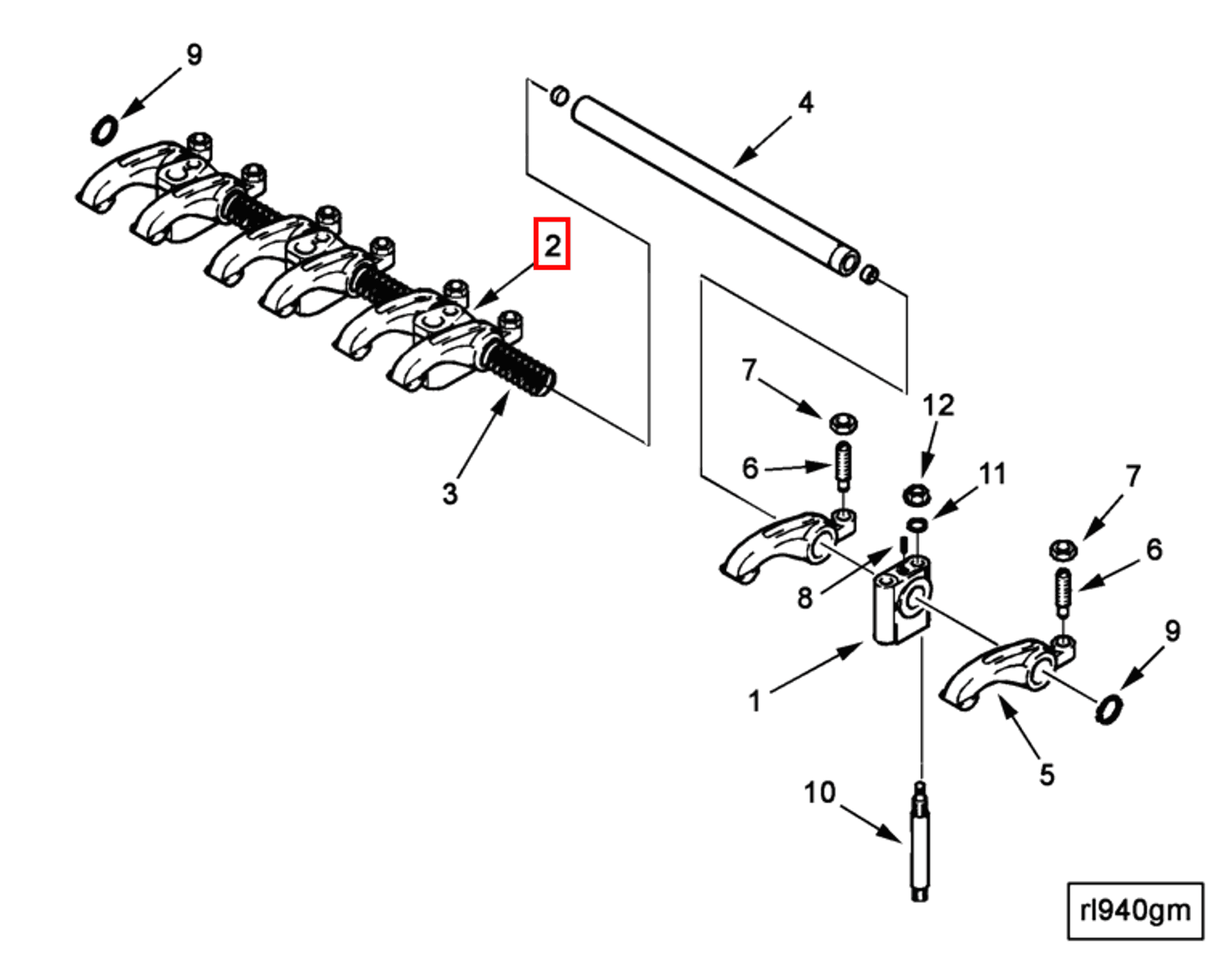 Rocker | Cummins 4900413 | Rocker Lever Support