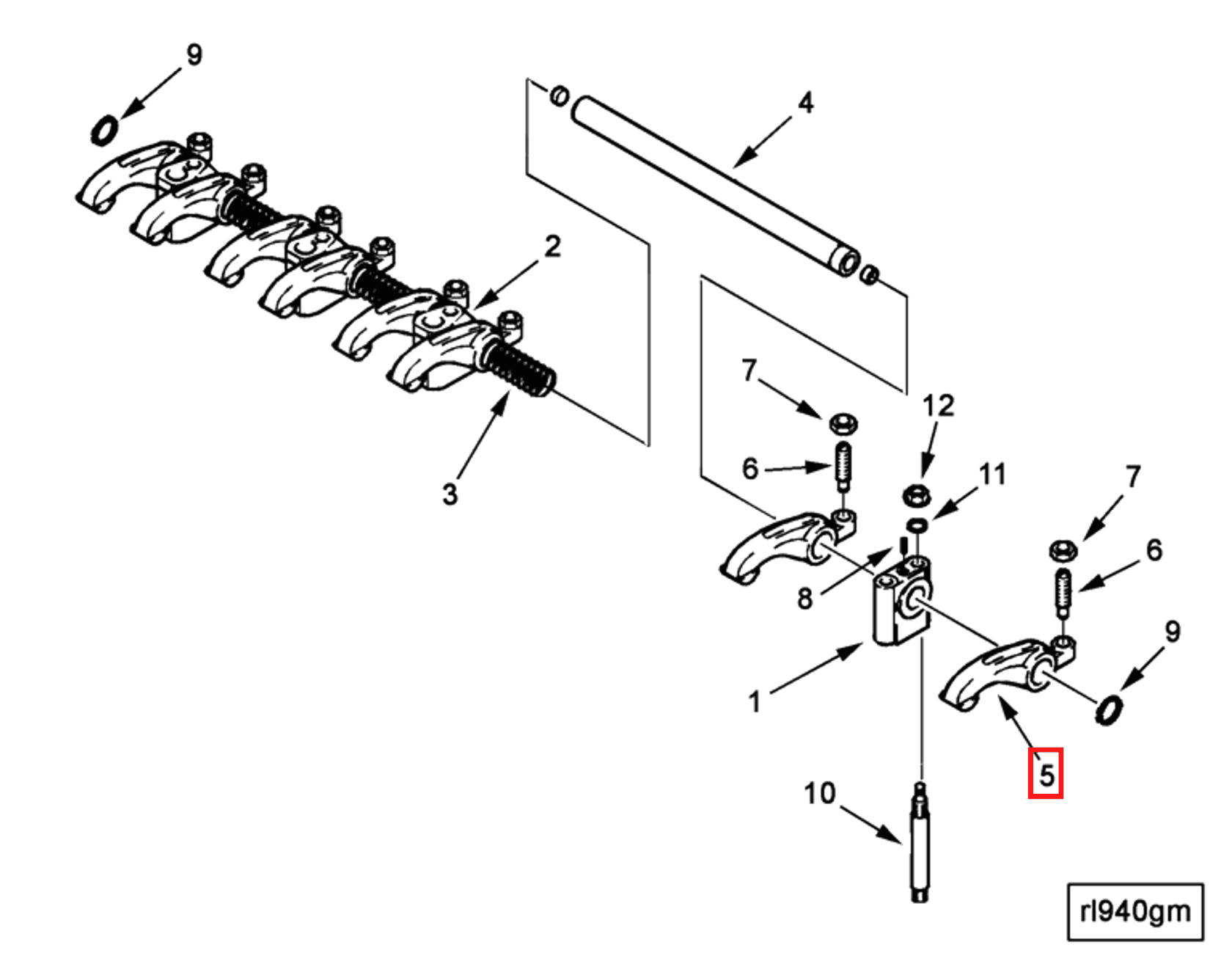 Rocker | Cummins 4900416 | Rocker Lever