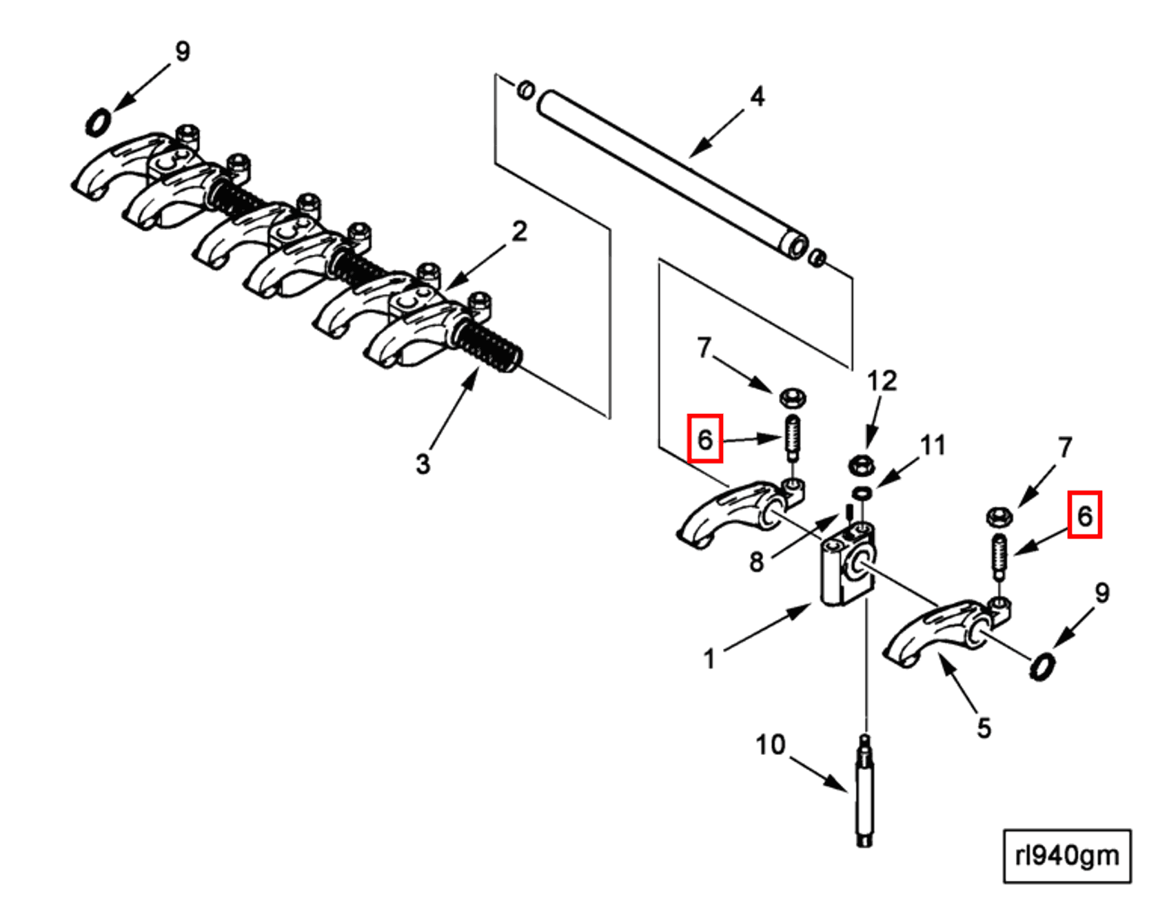 Rocker | Cummins 4900417 | Rocker Lever Adjusting Screw
