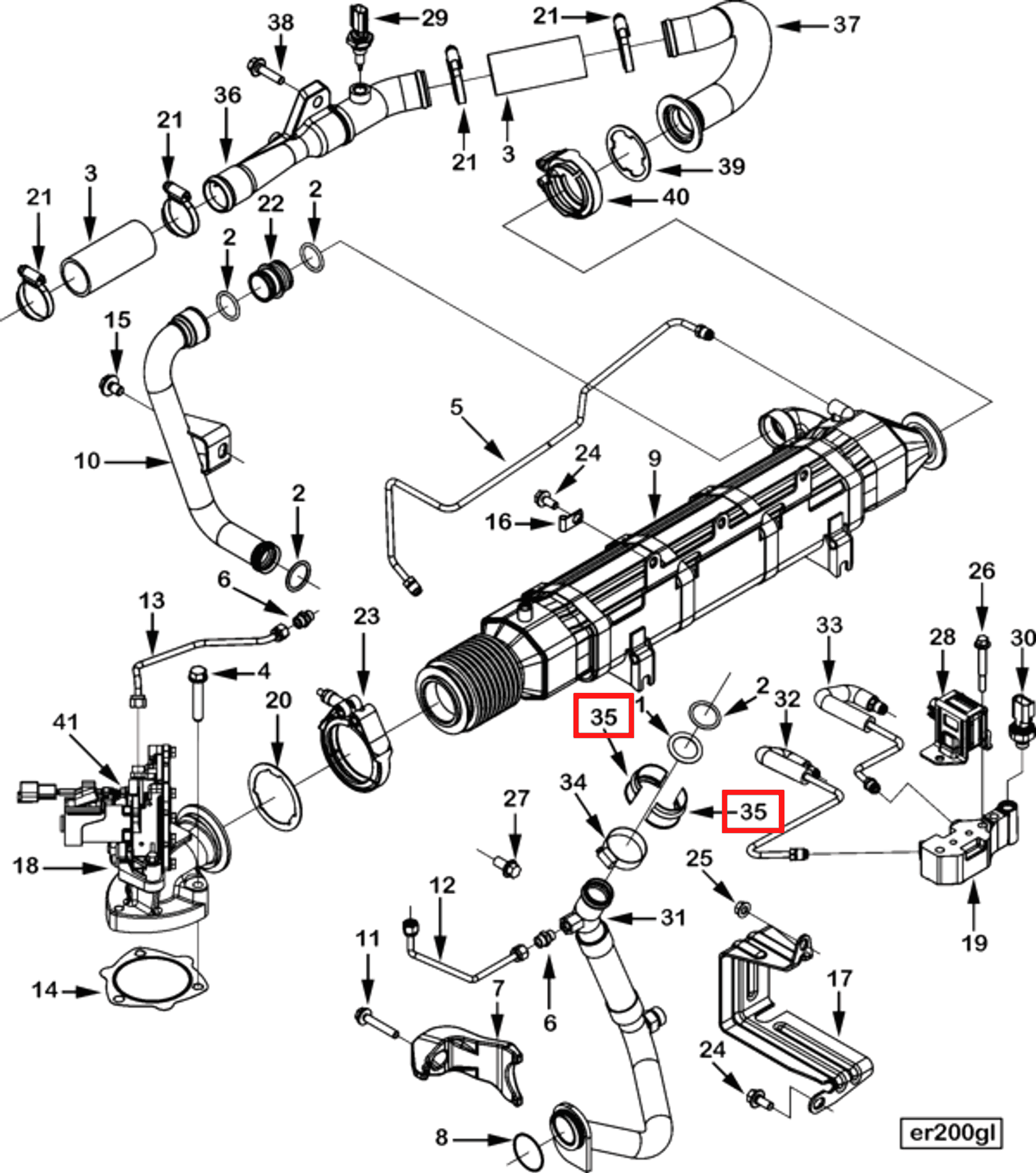 Retainer | Cummins 4907445 | Tube Retainer