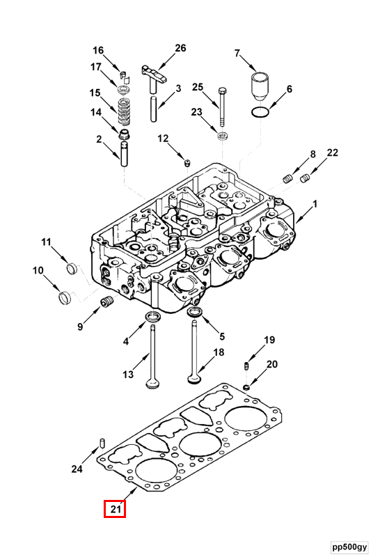 Cylinder Head | Cummins 4912314 | Cylinder Head Gasket