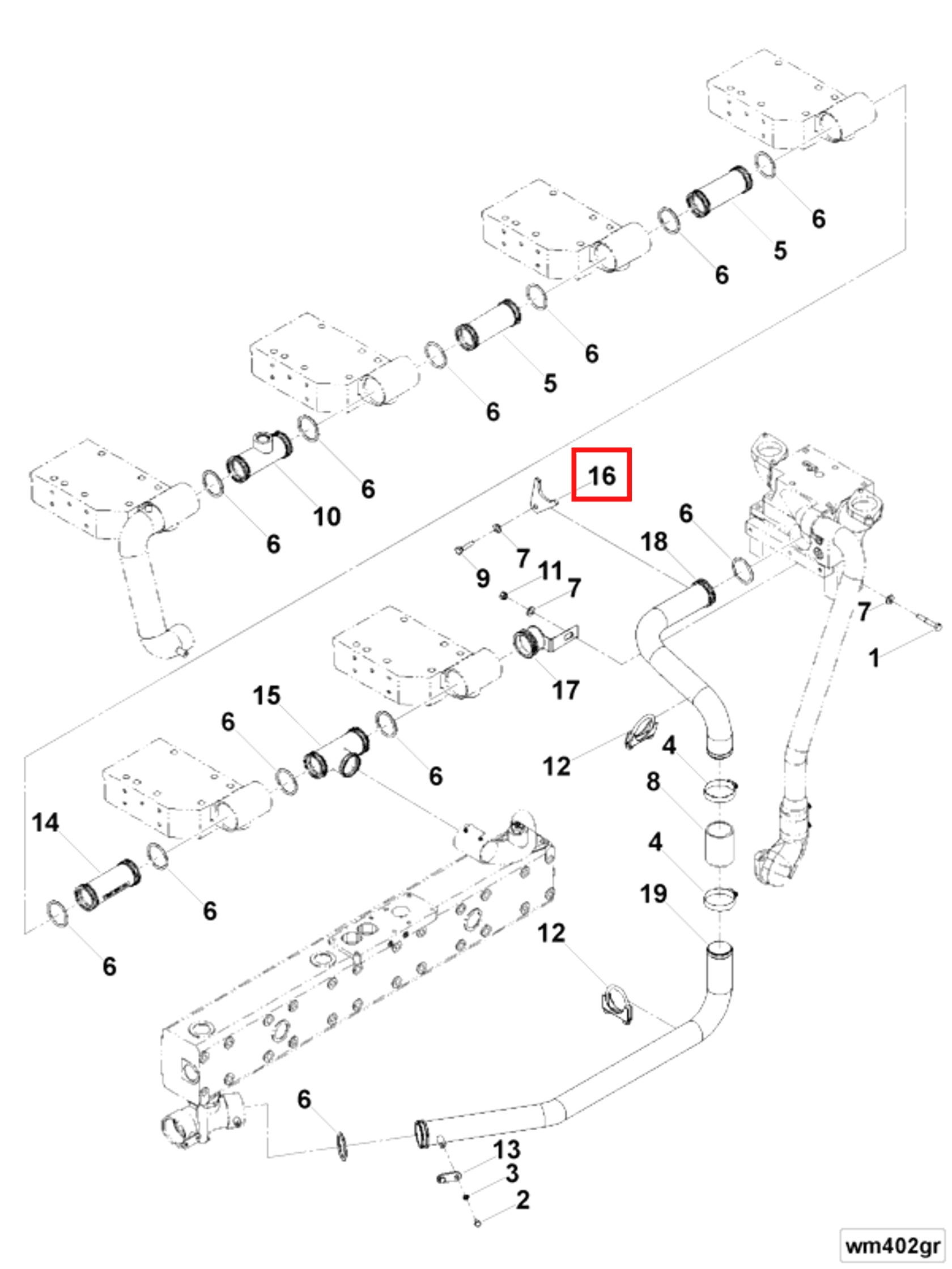 Retainer | Cummins 4924493 | Retaining Clamp