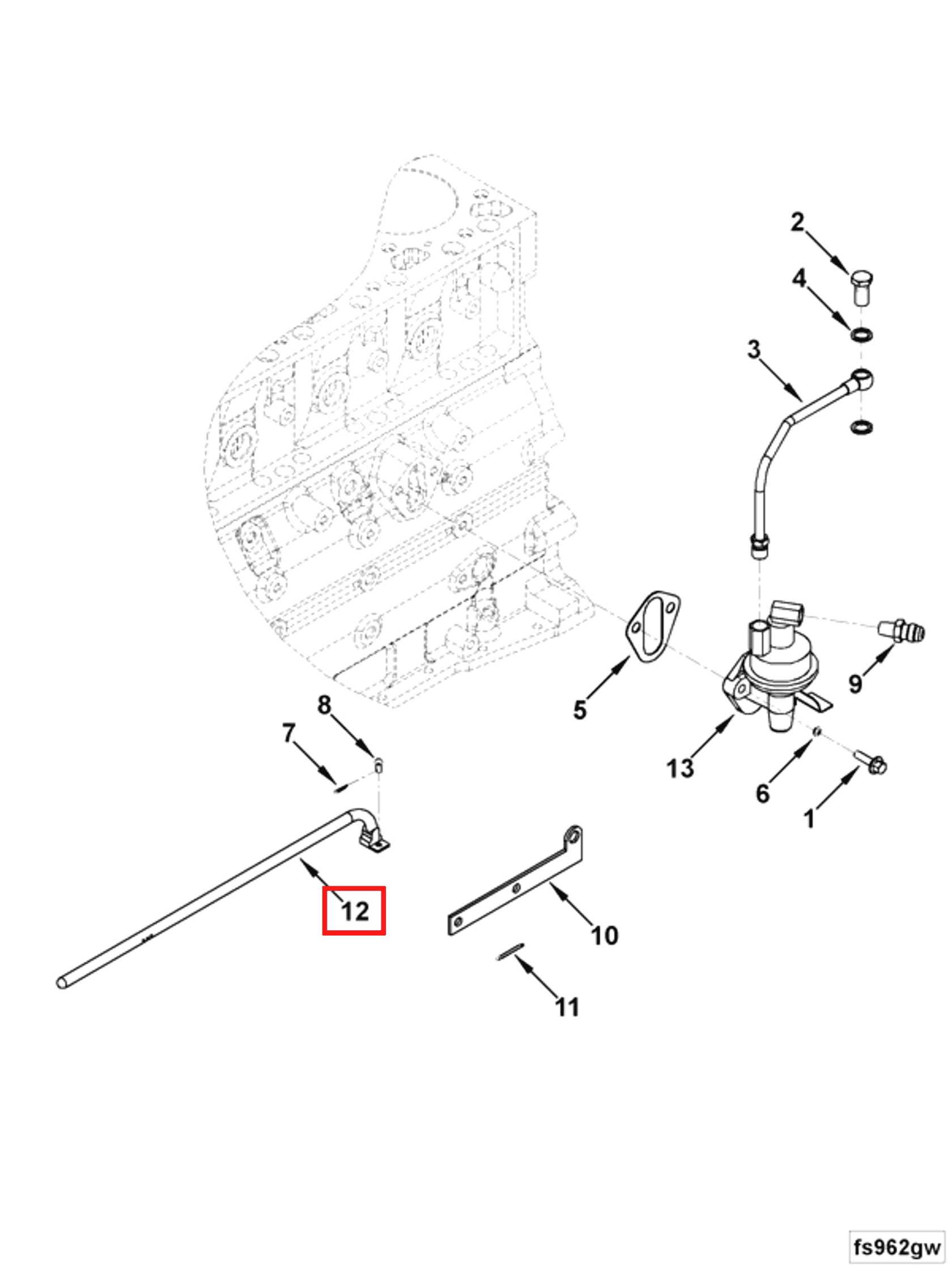 Rod | Cummins 4938407 | Tie Rod