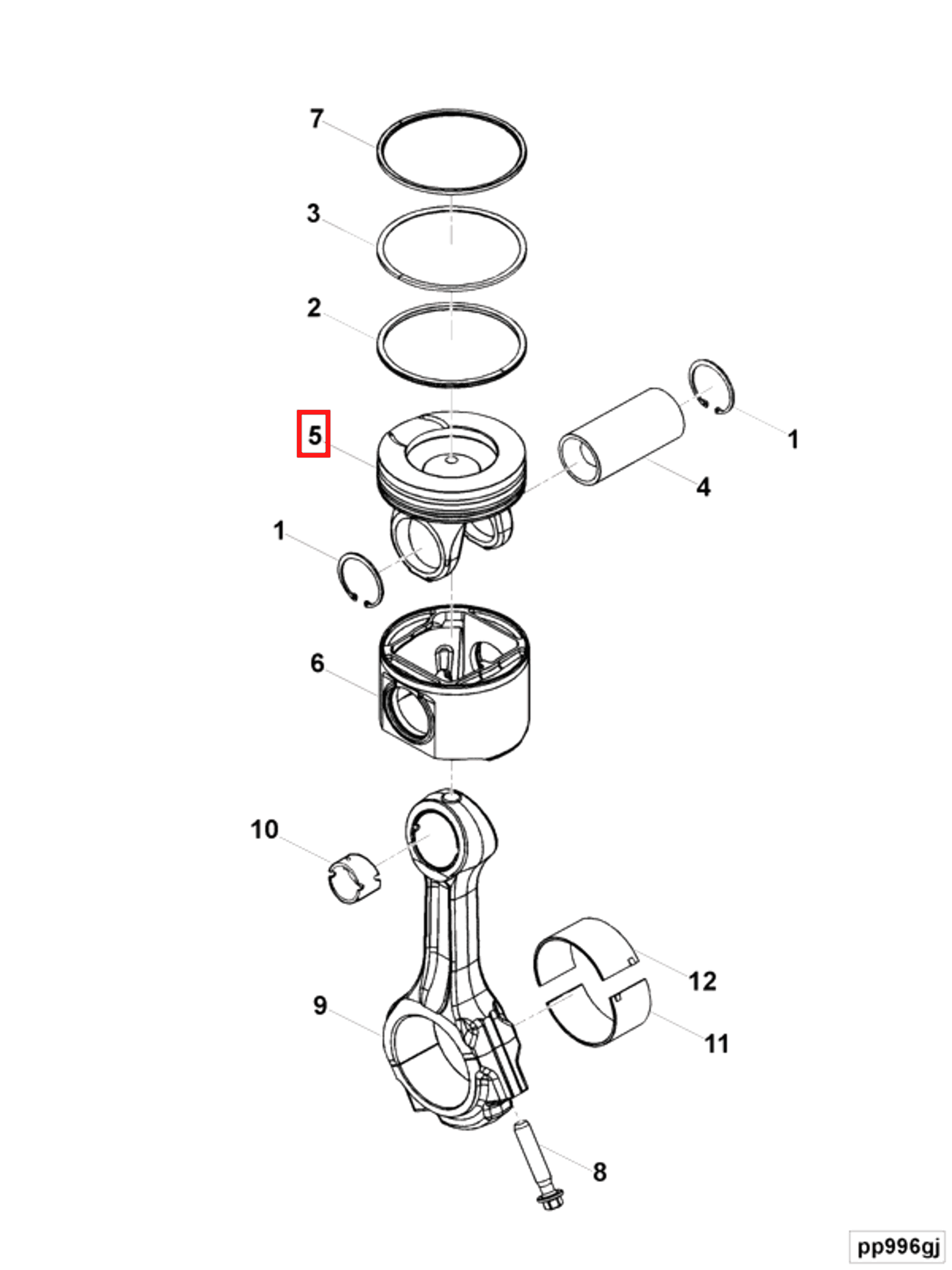 Piston | Cummins 4941392 | Piston Top