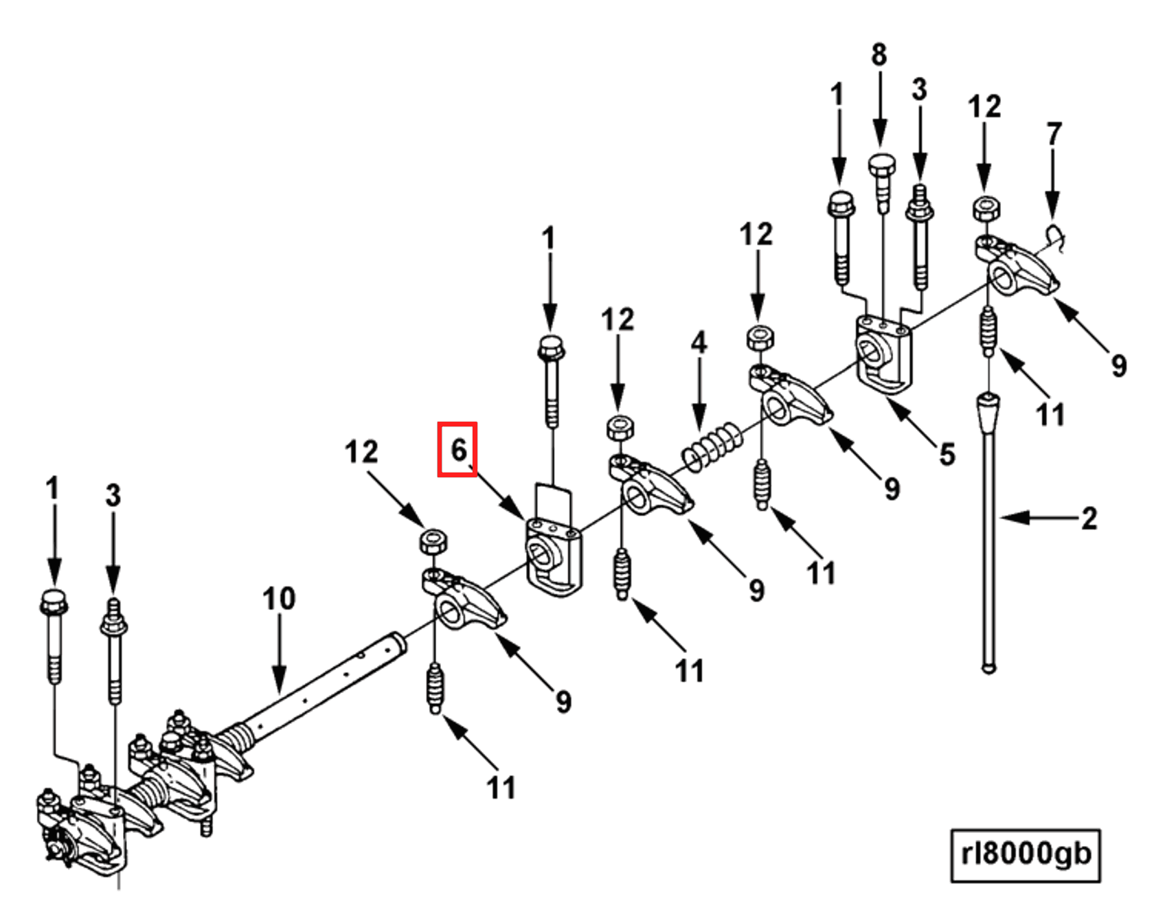 Rocker | Cummins 4944187 | Rocker Lever Support