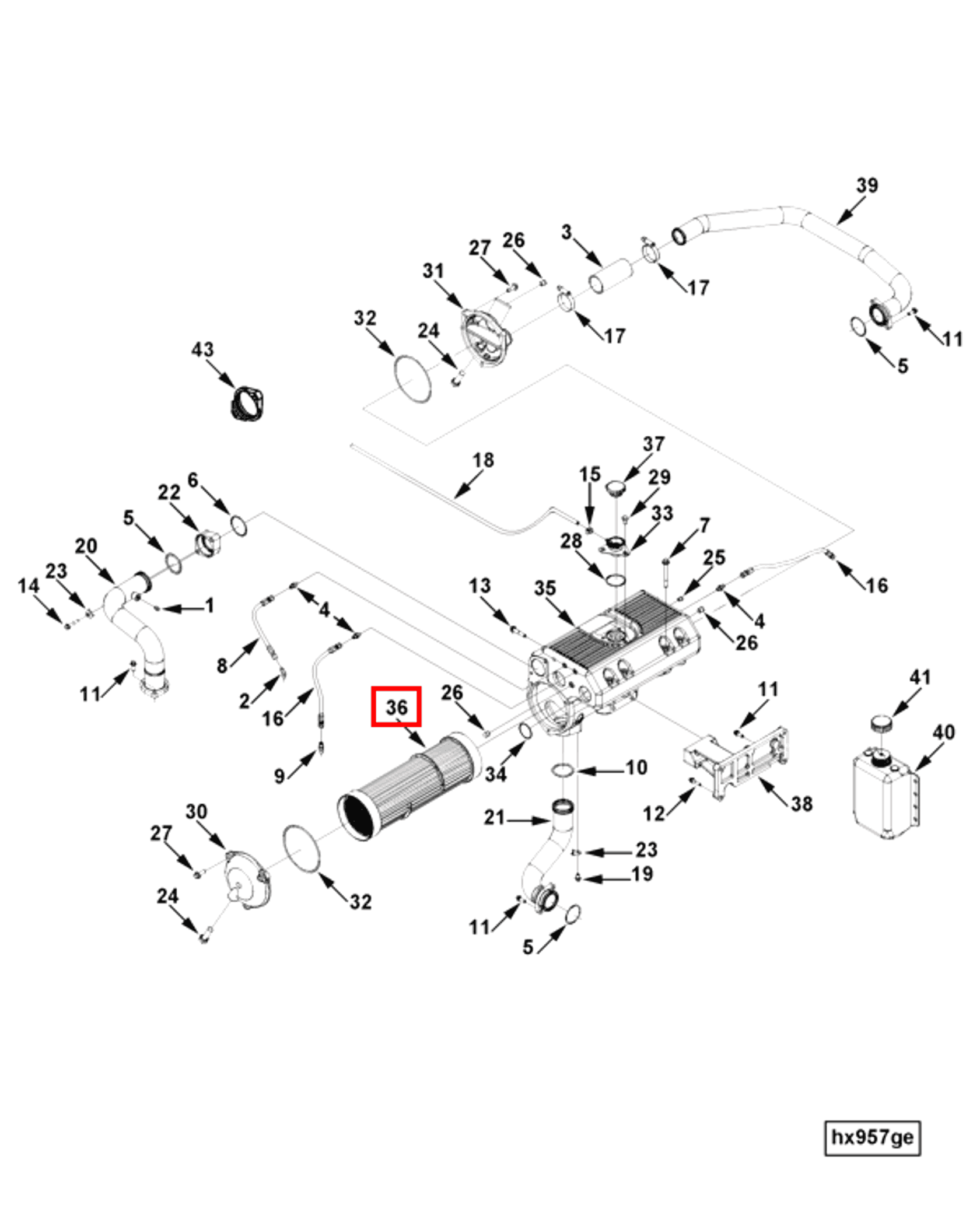 Heat Exchanger | Cummins 4945406 | Heat Exchanger Core