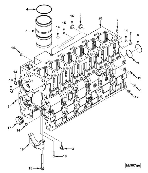 Cylinder Blok | Cummins 4947363